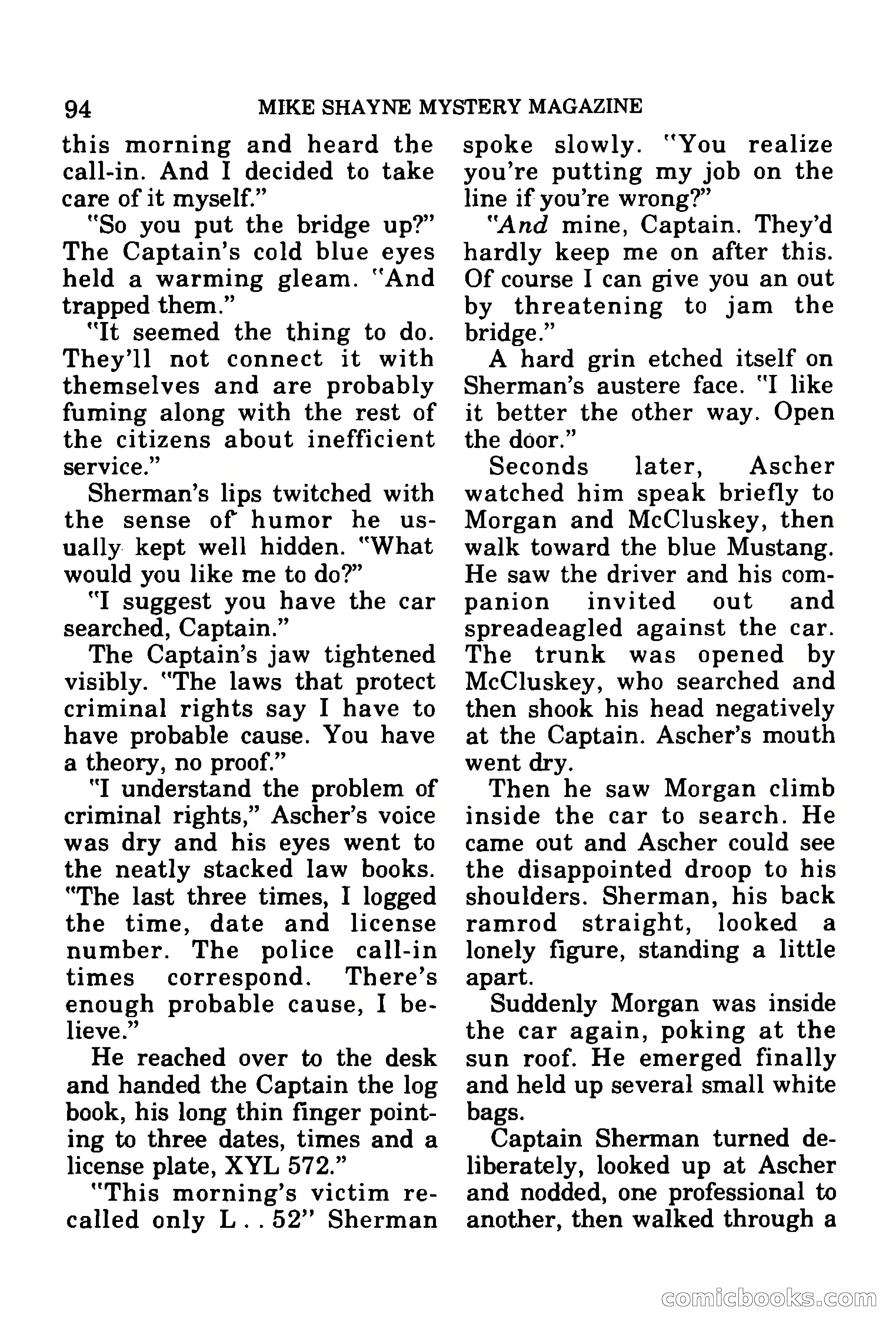 Mike Shayne Mystery Magazine, July 1977 — page 96 of 133