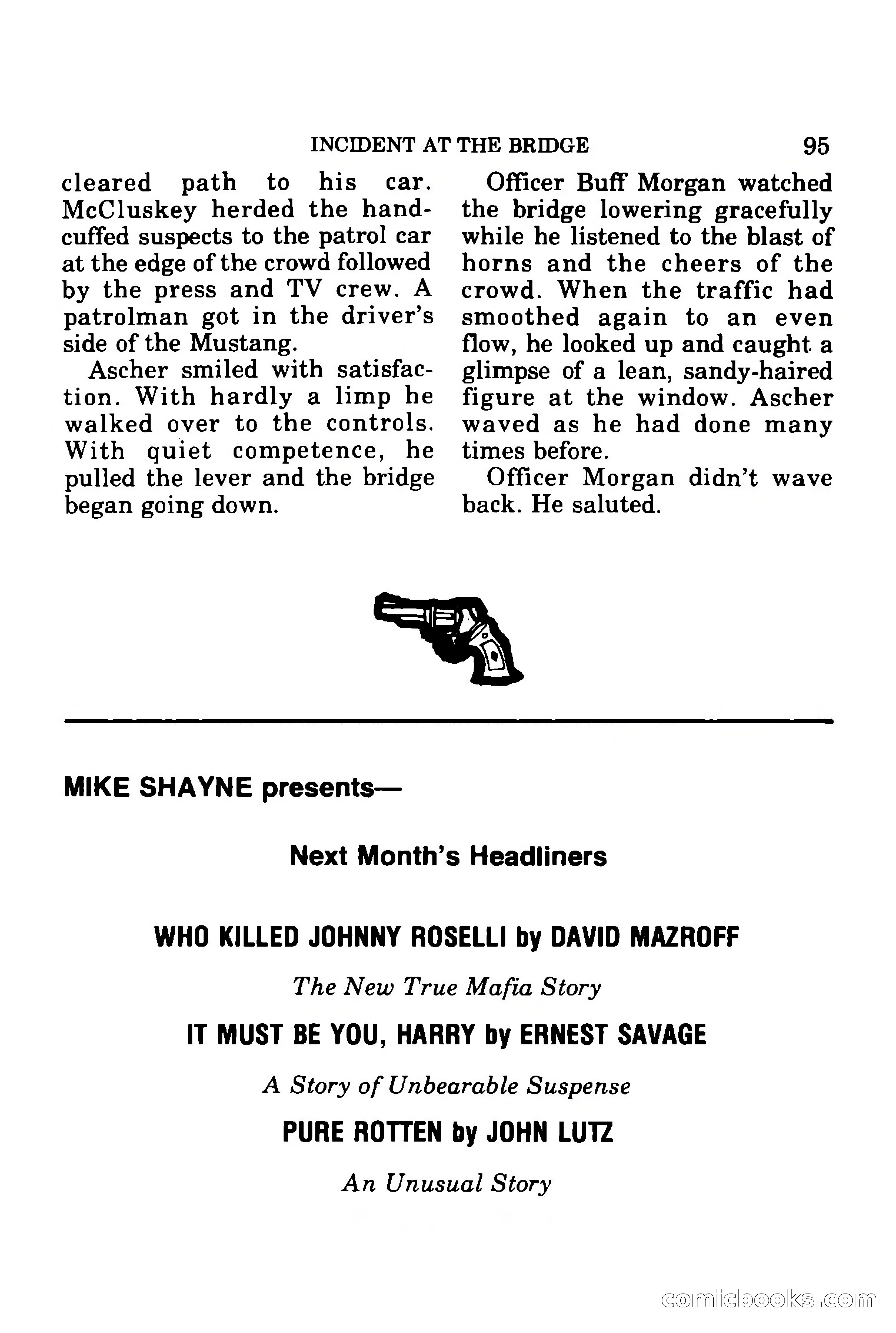 Mike Shayne Mystery Magazine, July 1977 — page 97 of 133