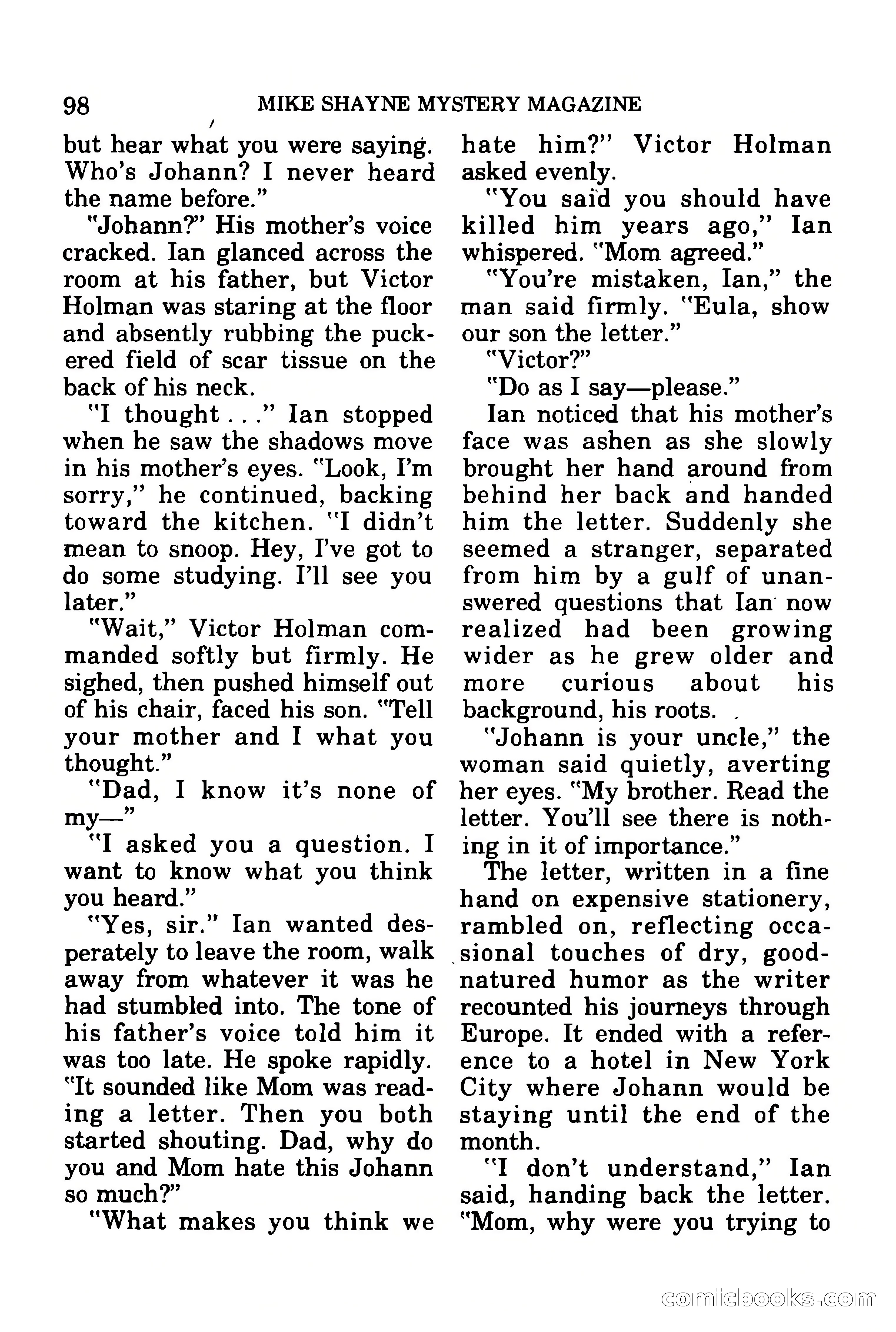 Mike Shayne Mystery Magazine, July 1977 — page 100 of 133