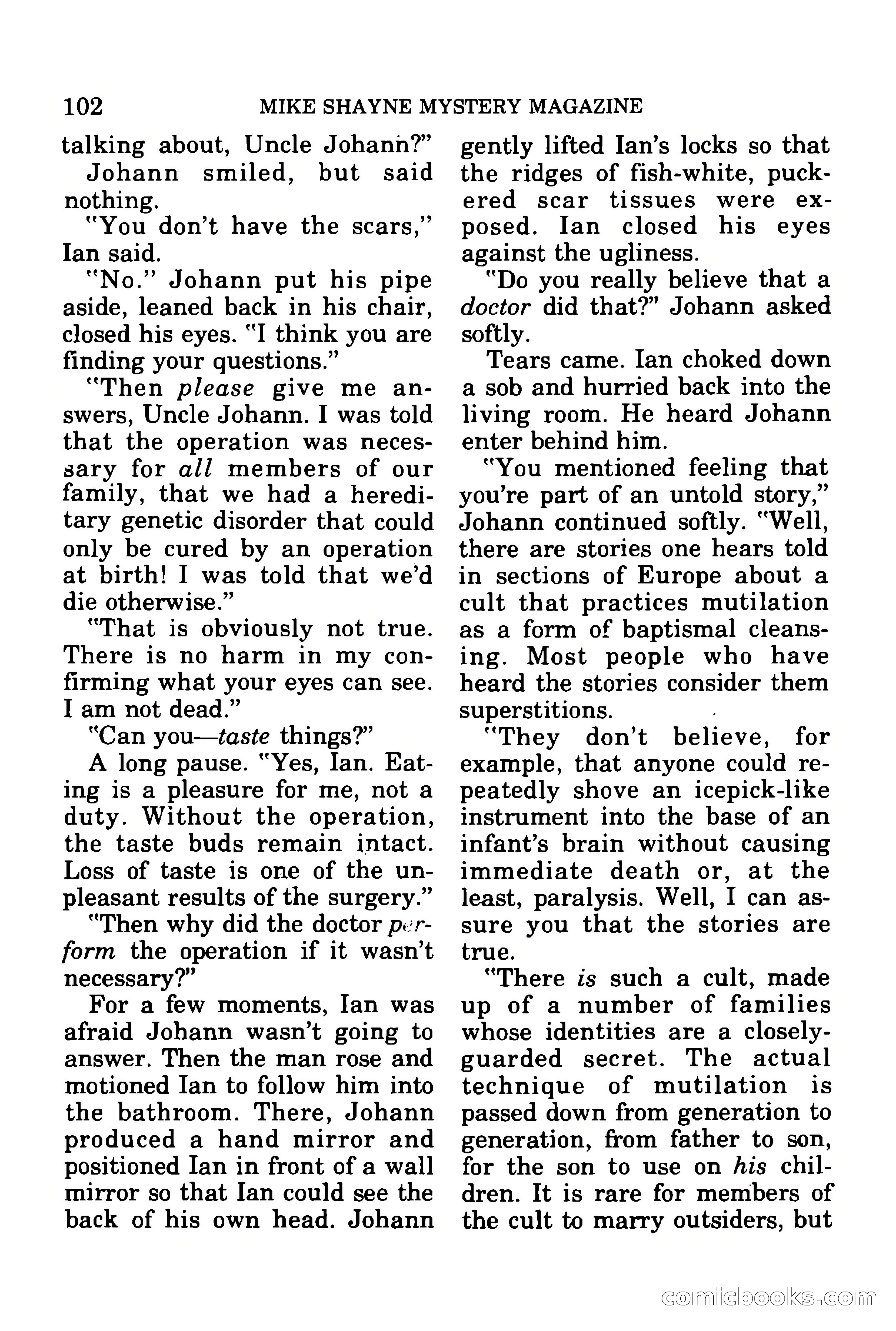 Mike Shayne Mystery Magazine, July 1977 — page 104 of 133