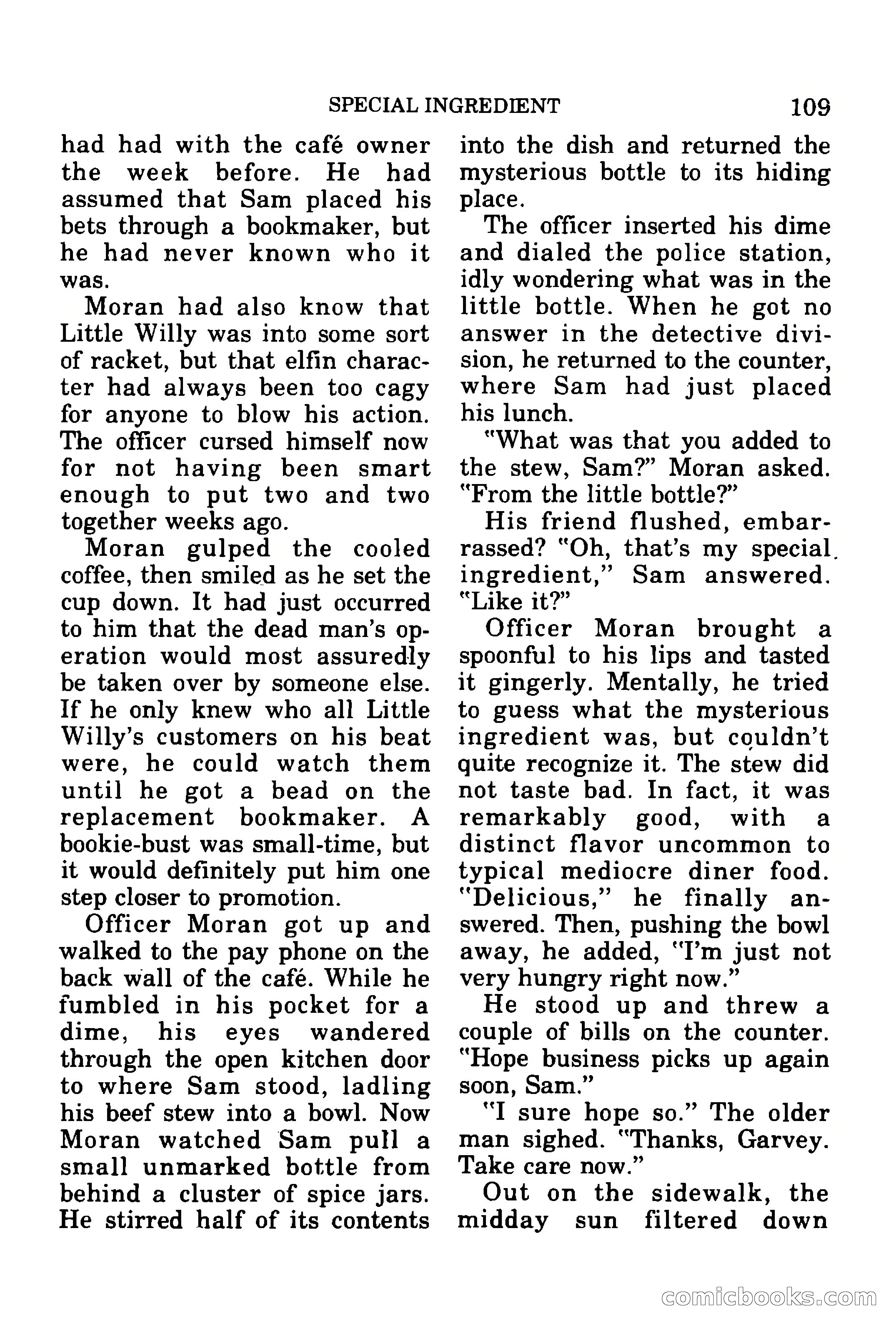 Mike Shayne Mystery Magazine, July 1977 — page 111 of 133