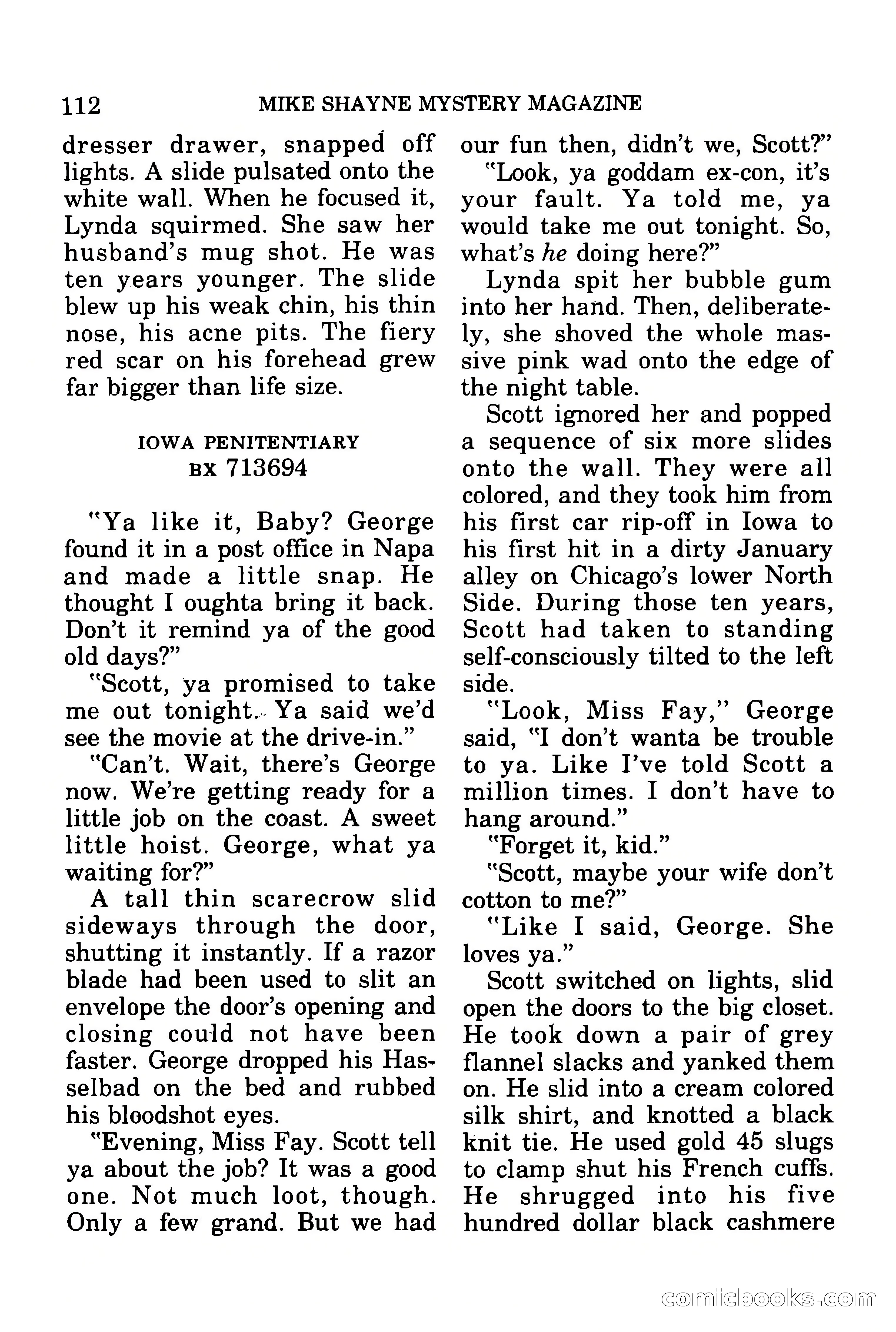Mike Shayne Mystery Magazine, July 1977 — page 114 of 133