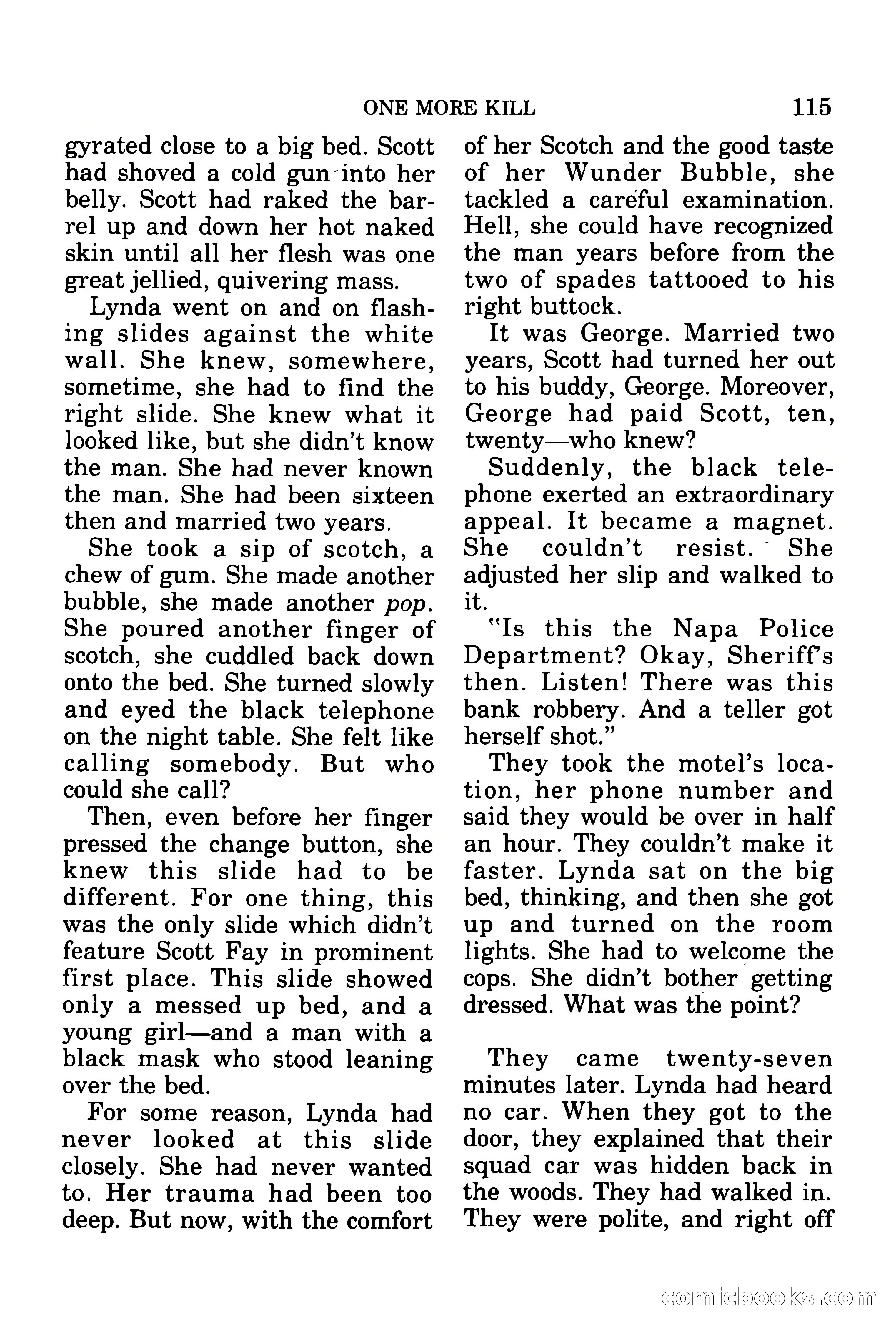 Mike Shayne Mystery Magazine, July 1977 — page 117 of 133