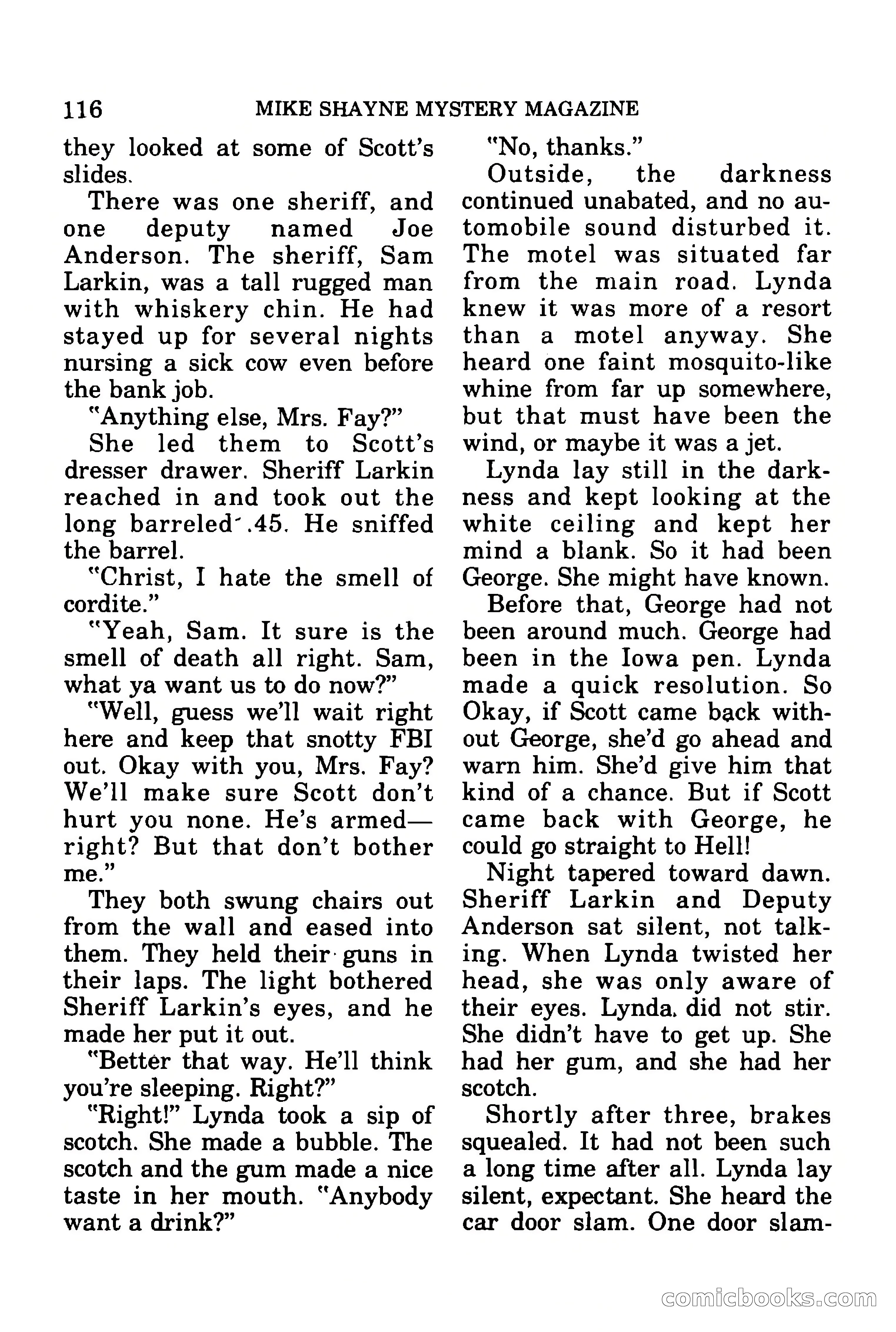 Mike Shayne Mystery Magazine, July 1977 — page 118 of 133