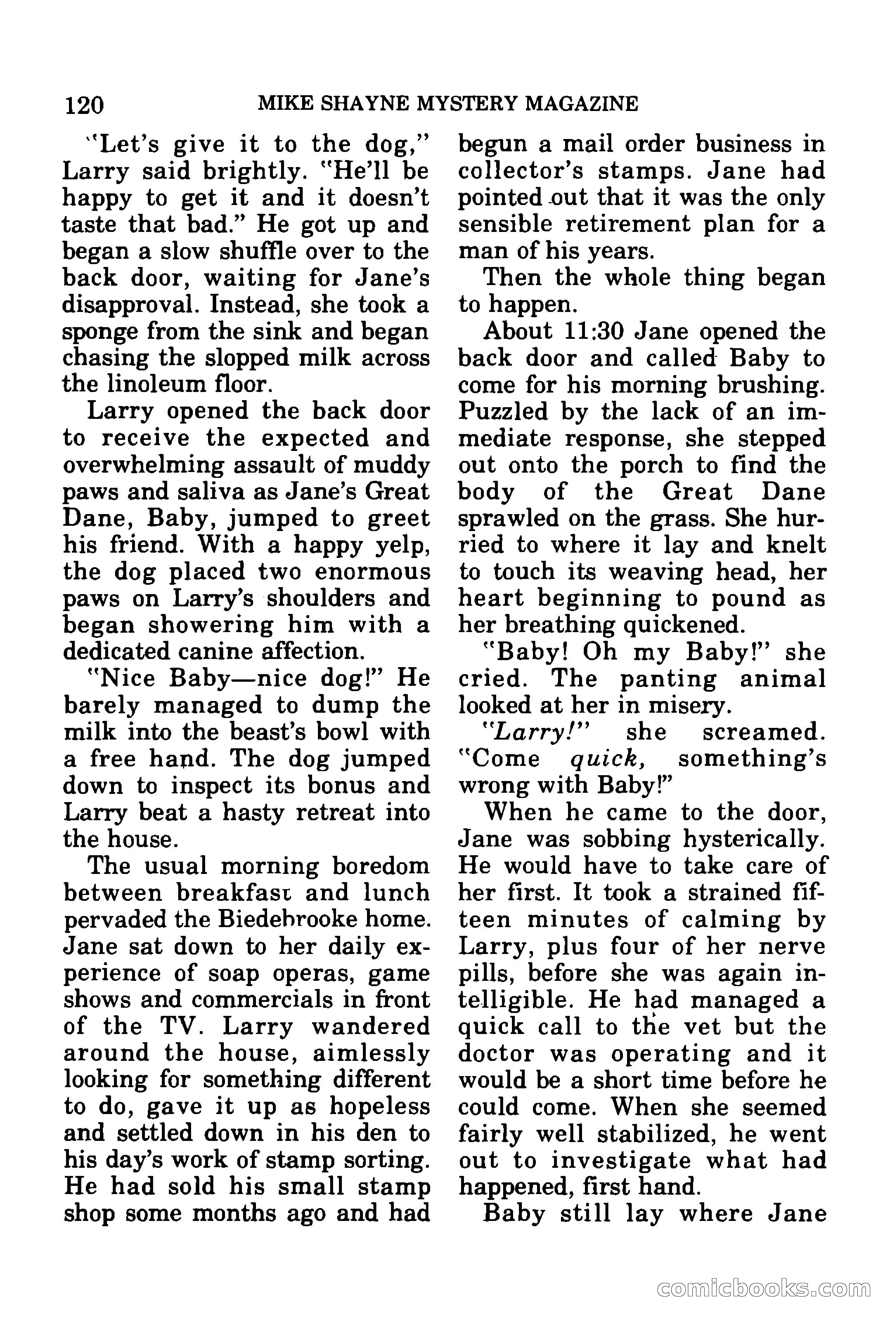 Mike Shayne Mystery Magazine, July 1977 — page 122 of 133