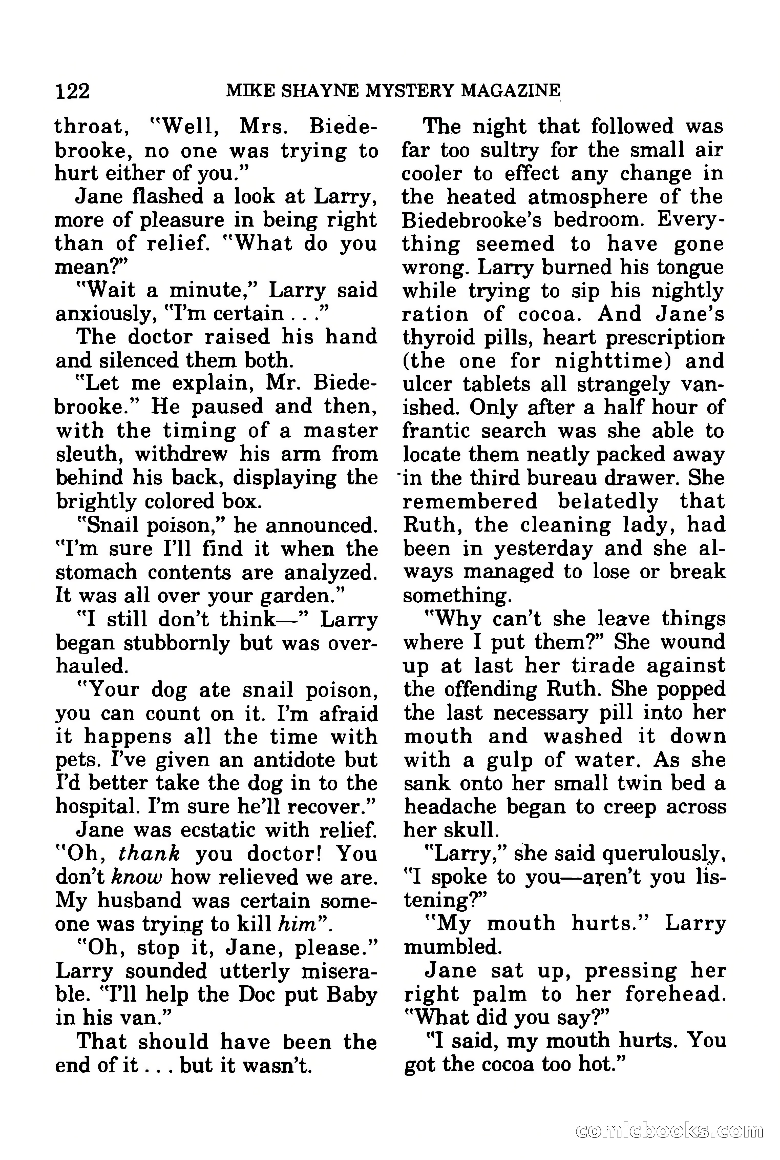 Mike Shayne Mystery Magazine, July 1977 — page 124 of 133