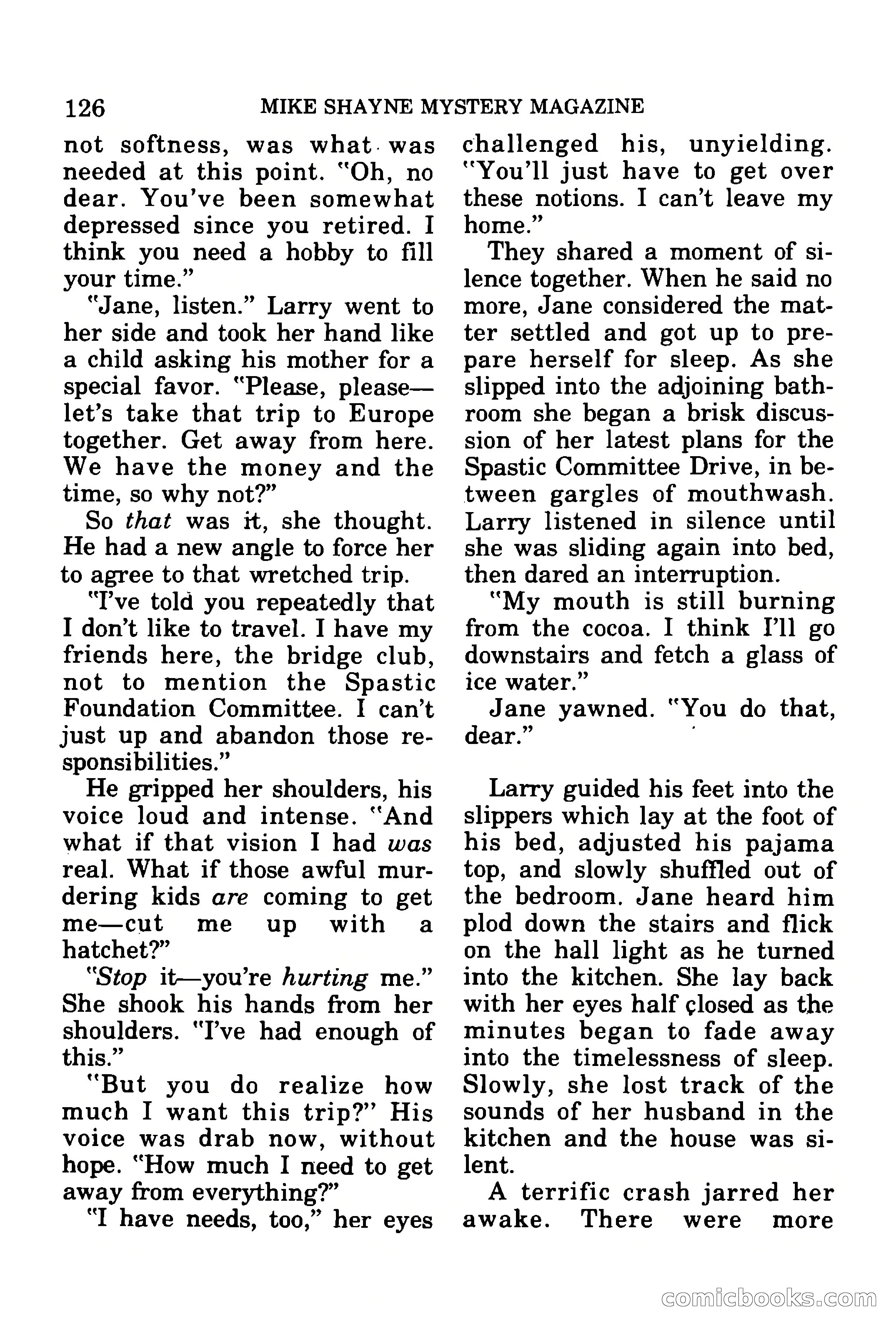 Mike Shayne Mystery Magazine, July 1977 — page 128 of 133