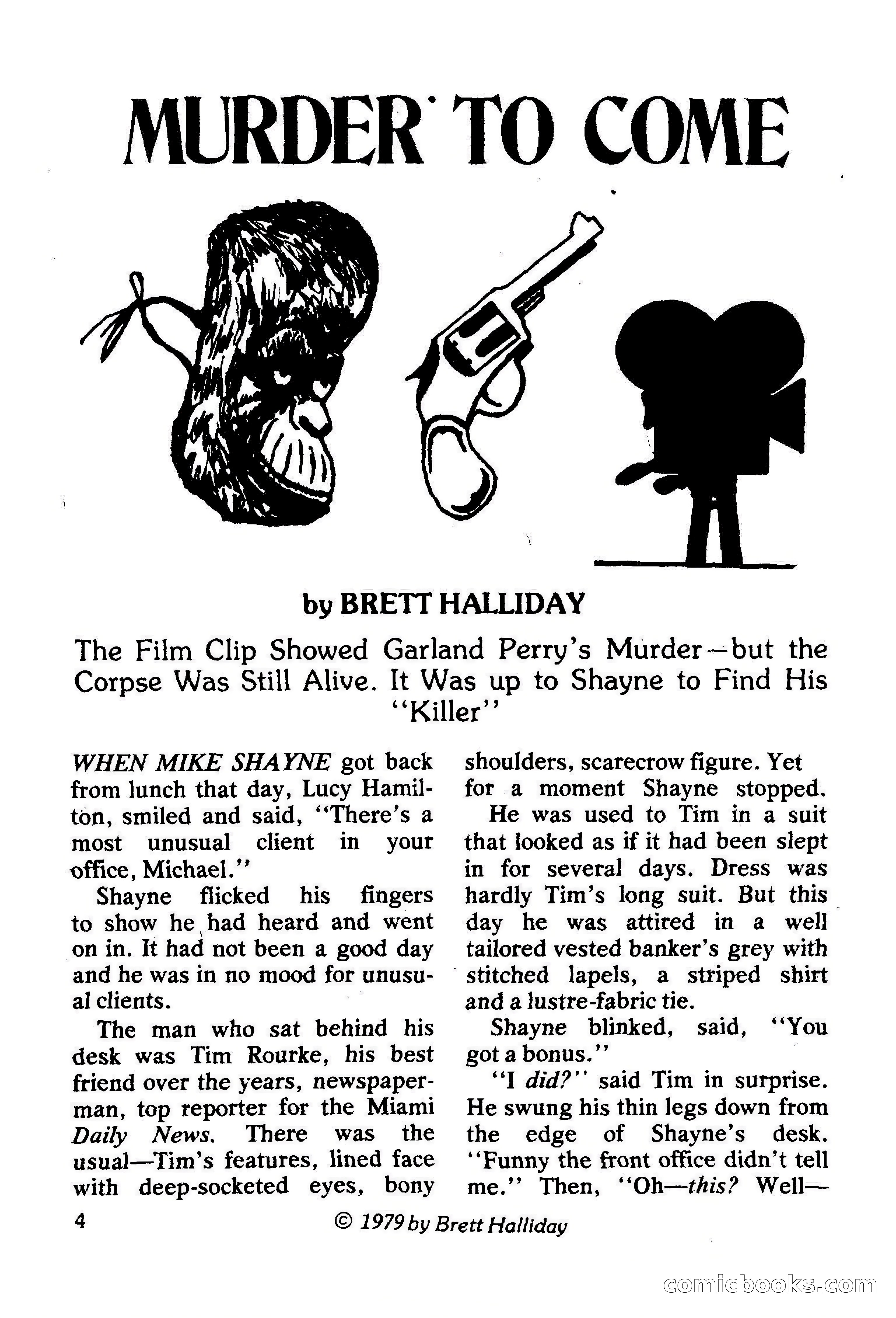 Mike Shayne Mystery Magazine, February 1979 — page 4 of 132