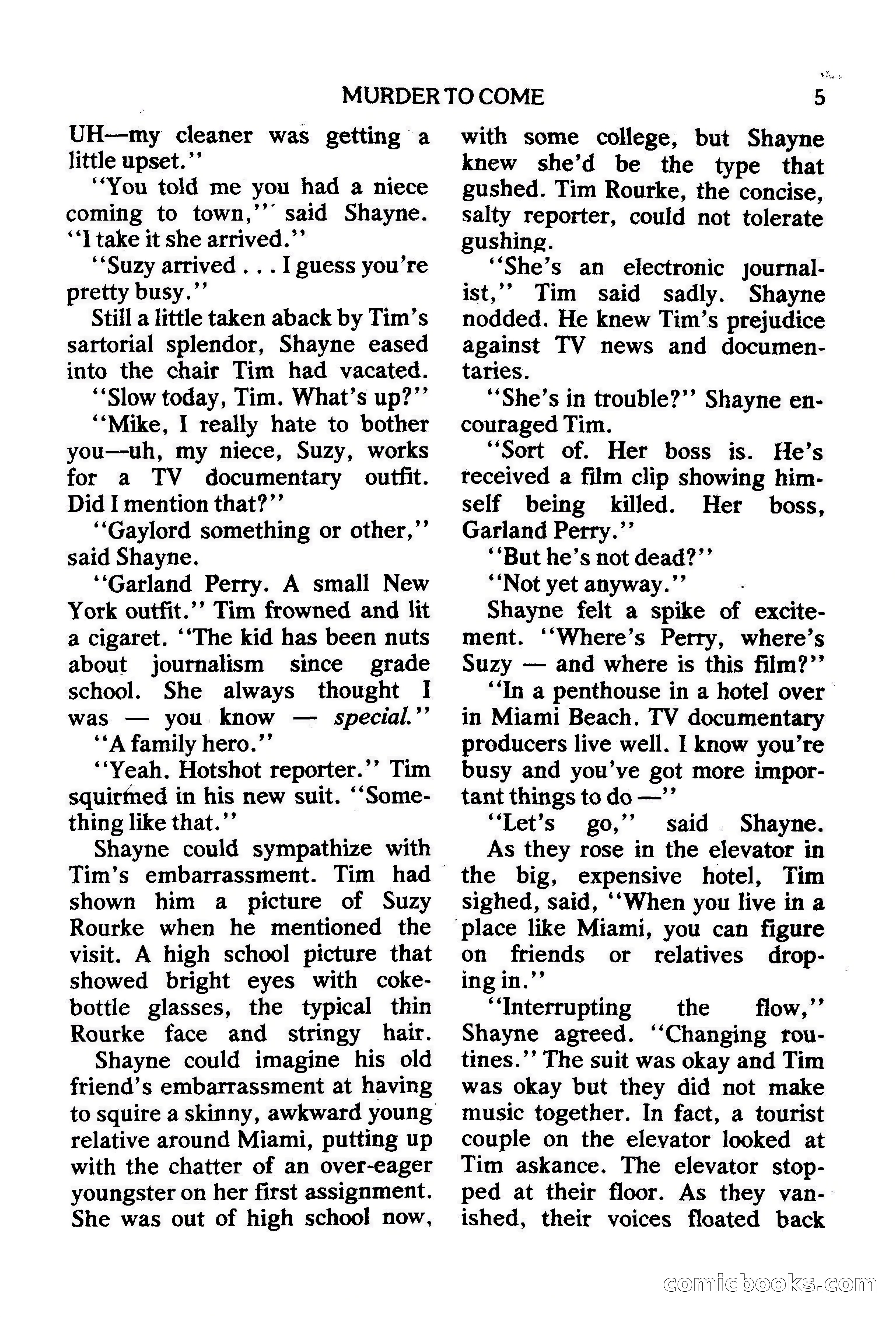 Mike Shayne Mystery Magazine, February 1979 — page 5 of 132