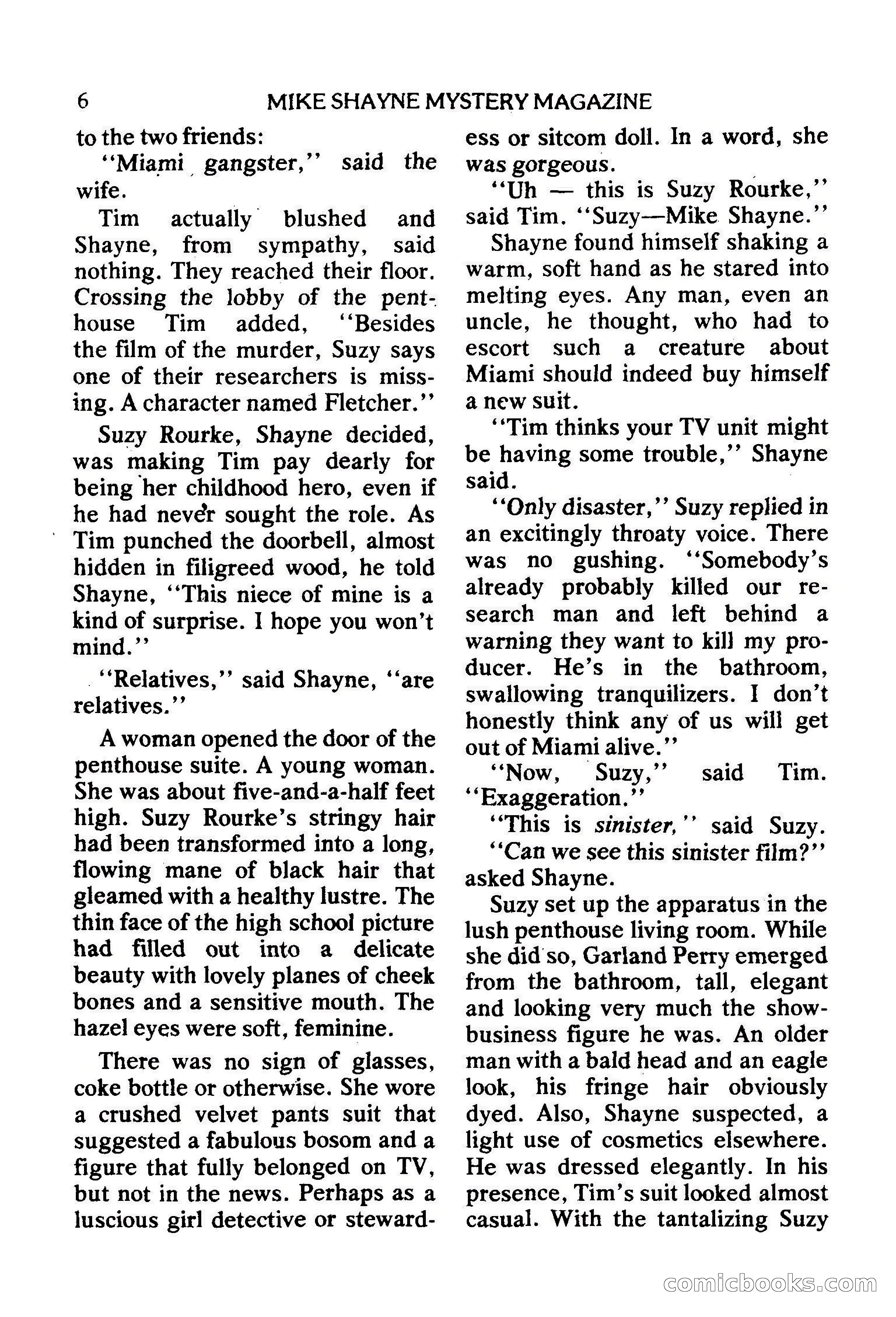 Mike Shayne Mystery Magazine, February 1979 — page 6 of 132