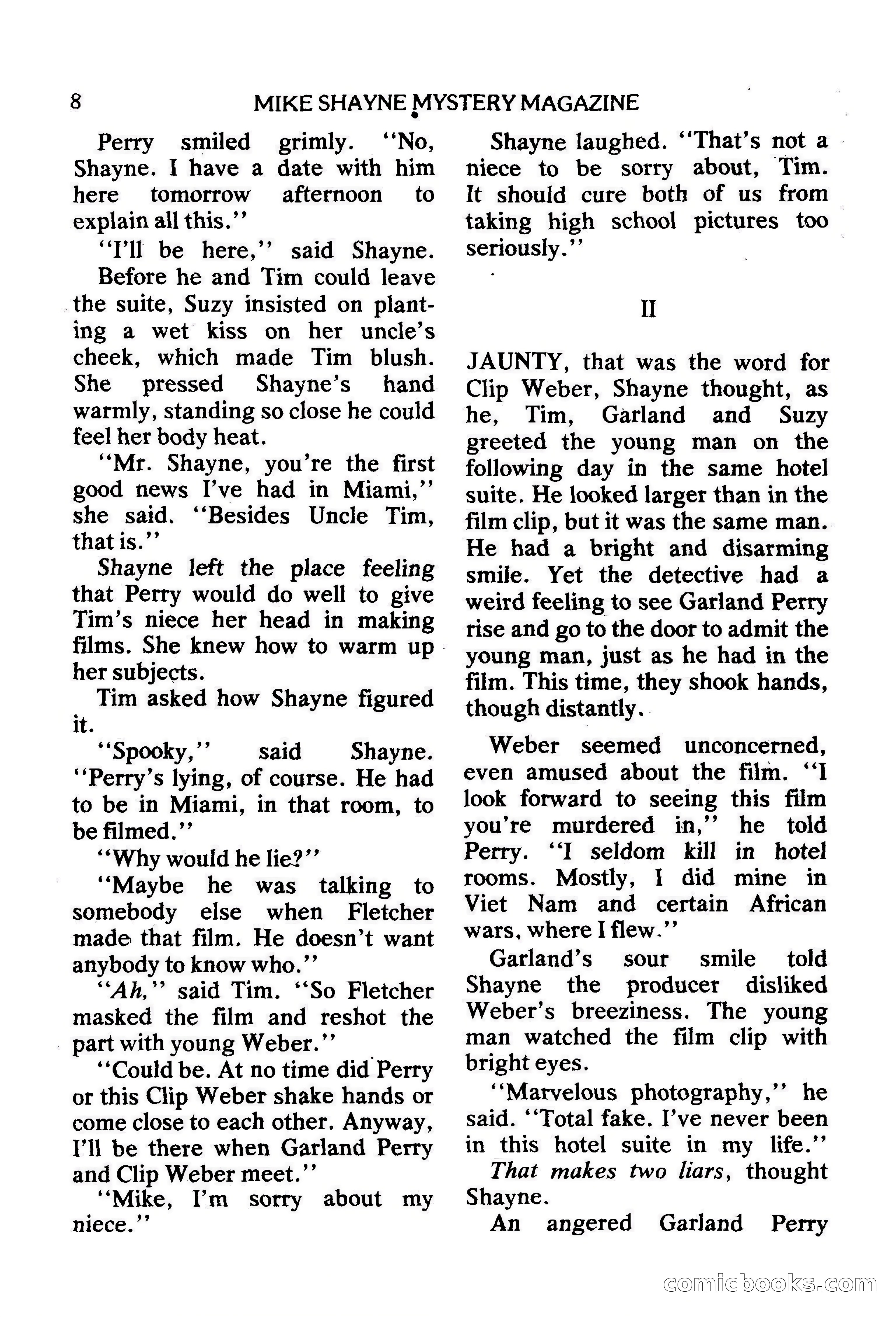 Mike Shayne Mystery Magazine, February 1979 — page 8 of 132