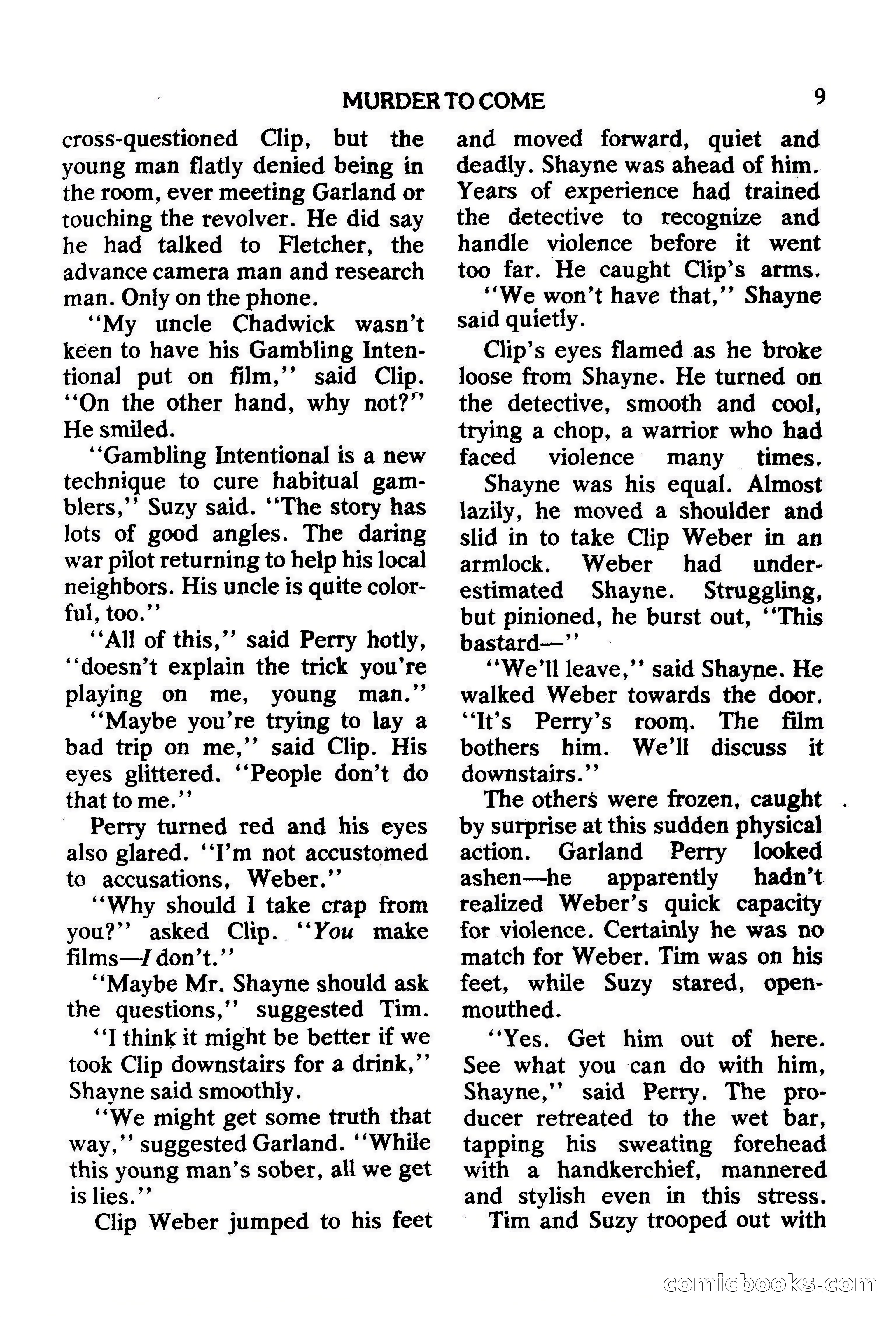Mike Shayne Mystery Magazine, February 1979 — page 9 of 132