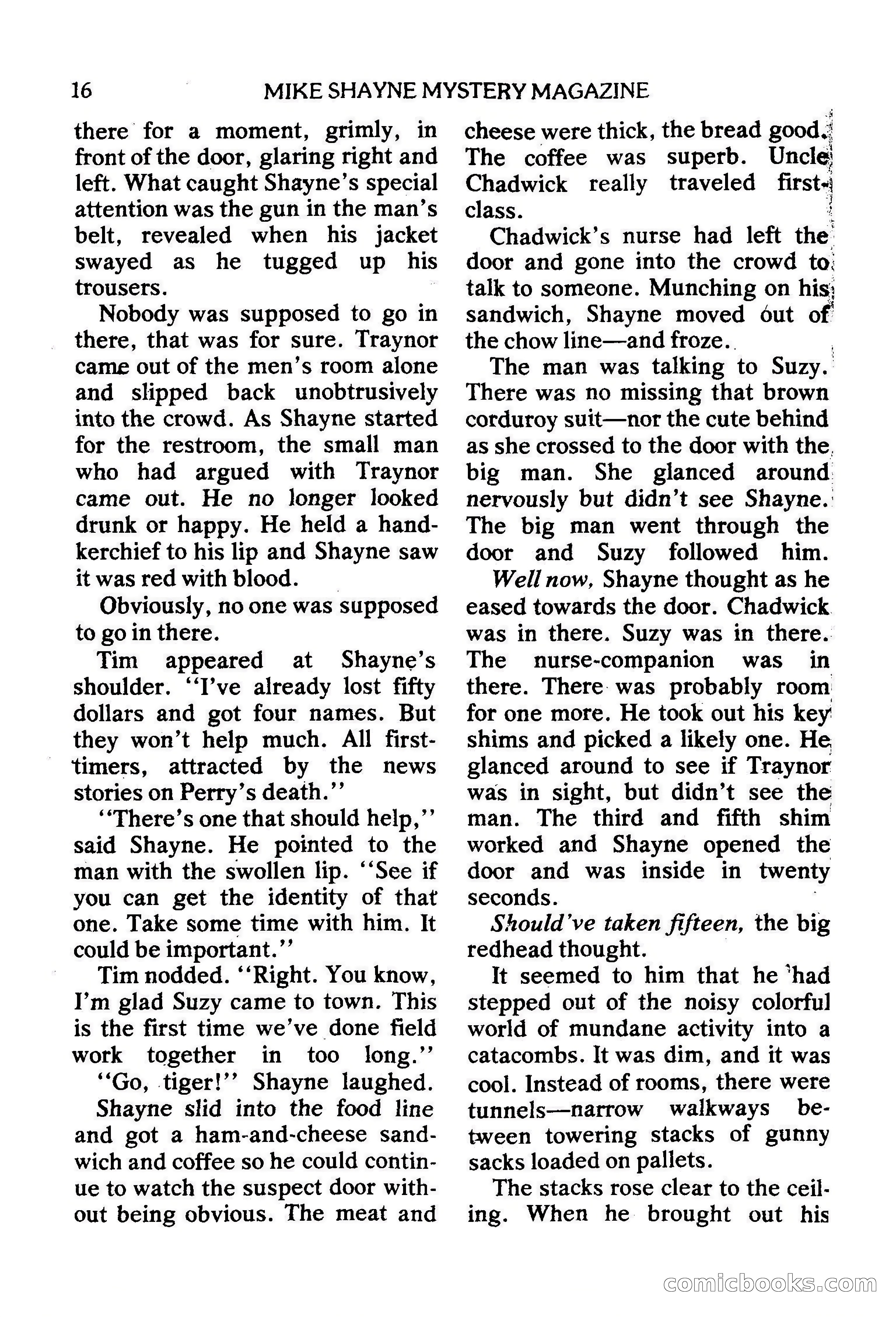 Mike Shayne Mystery Magazine, February 1979 — page 16 of 132