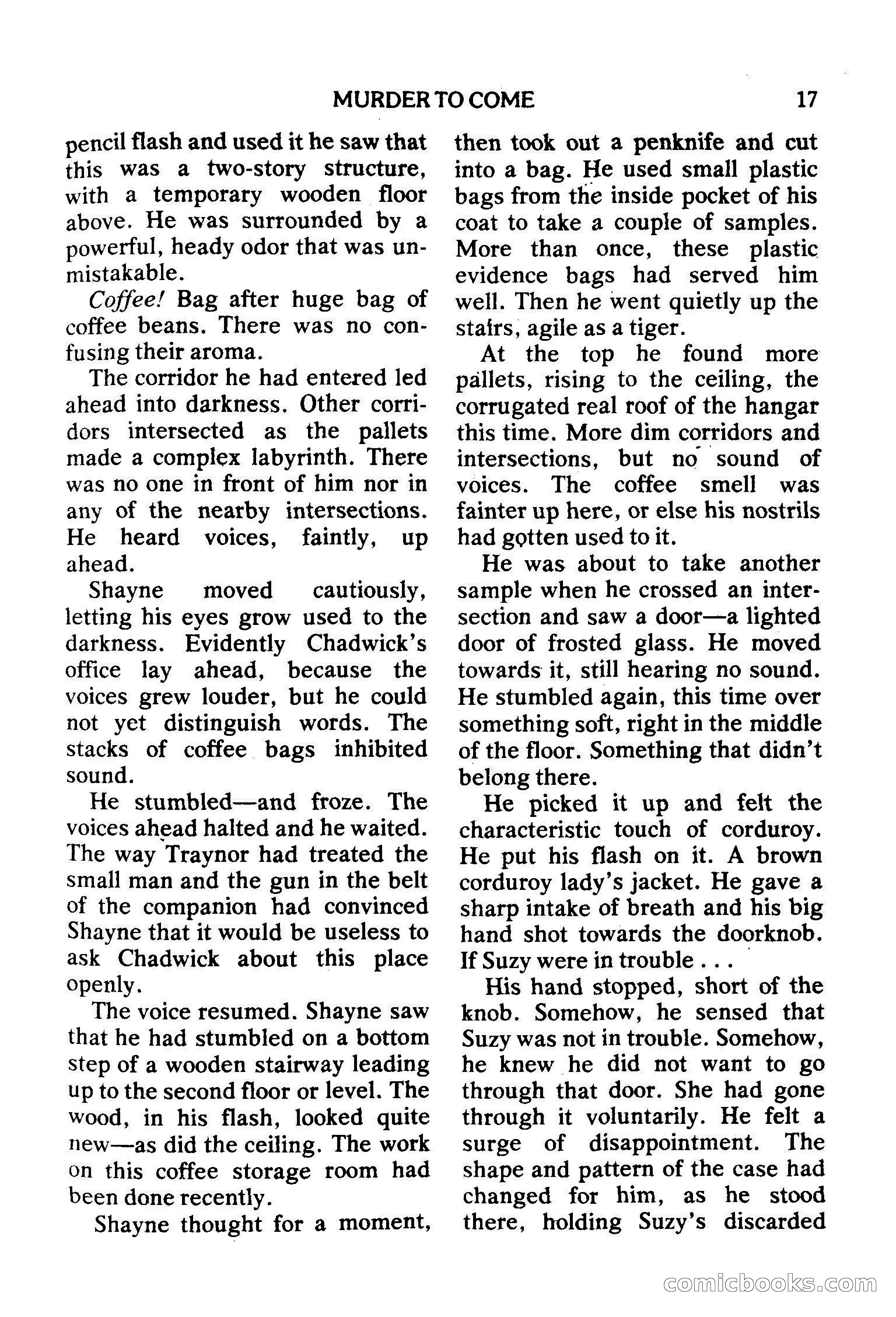 Mike Shayne Mystery Magazine, February 1979 — page 17 of 132