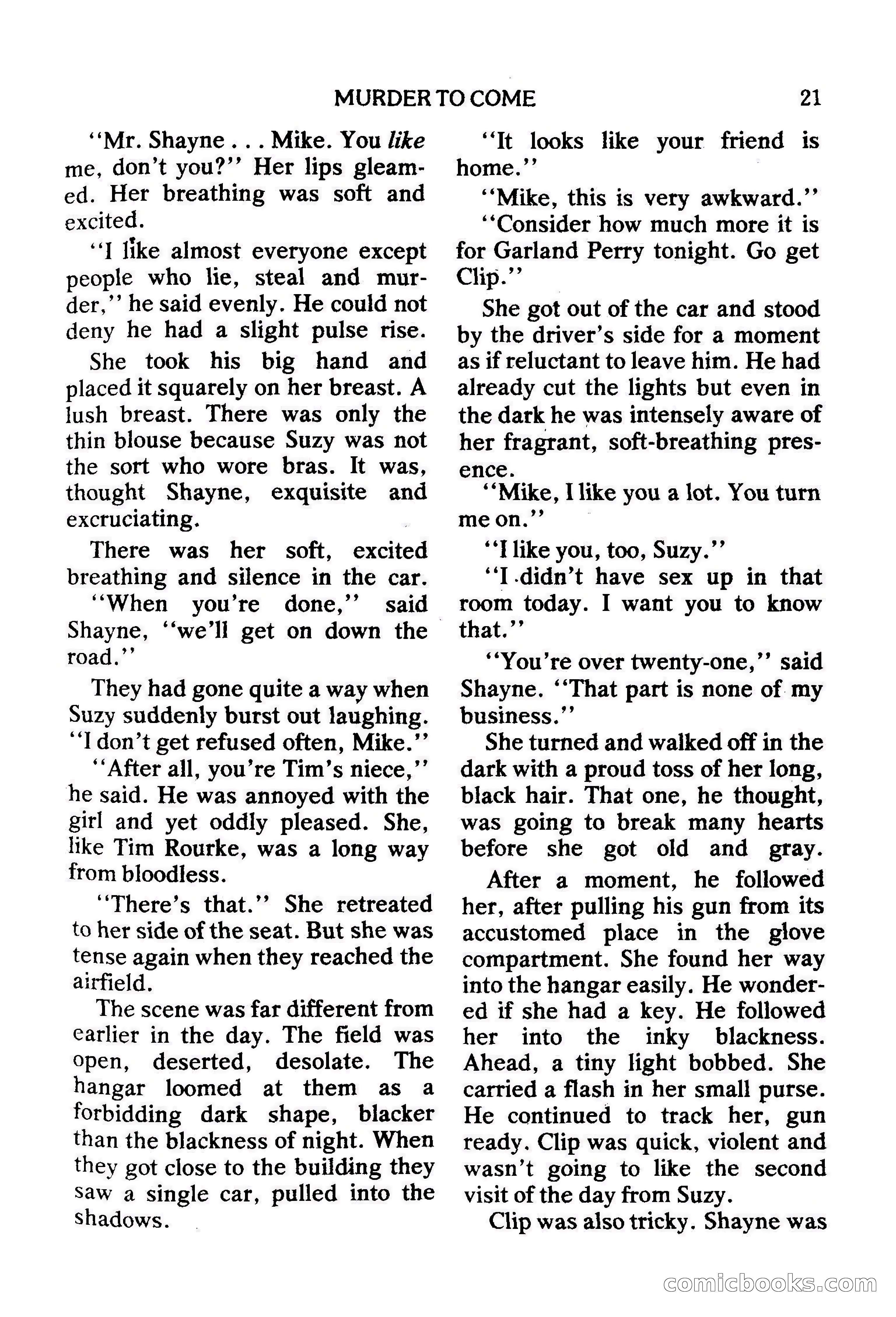 Mike Shayne Mystery Magazine, February 1979 — page 21 of 132