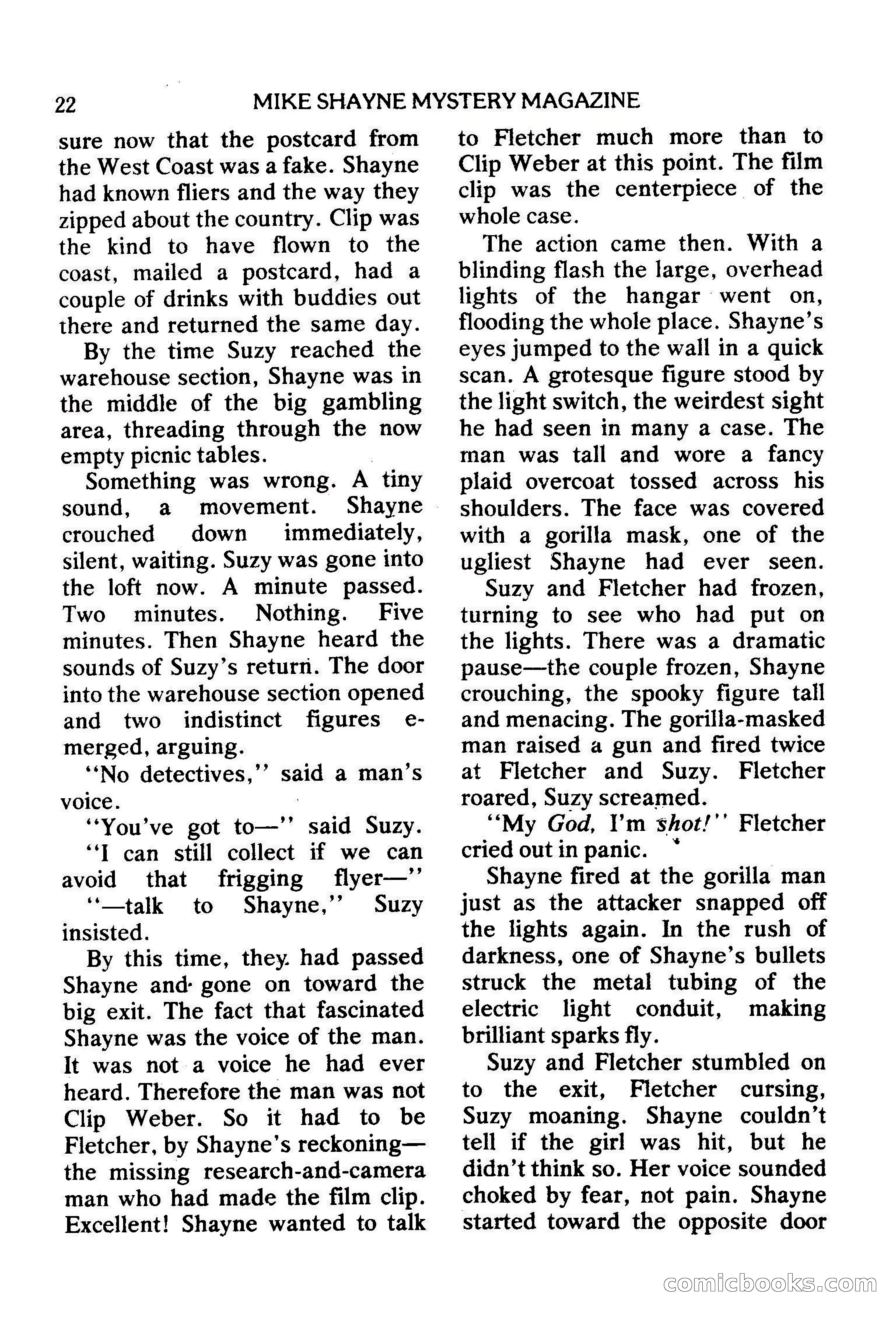 Mike Shayne Mystery Magazine, February 1979 — page 22 of 132