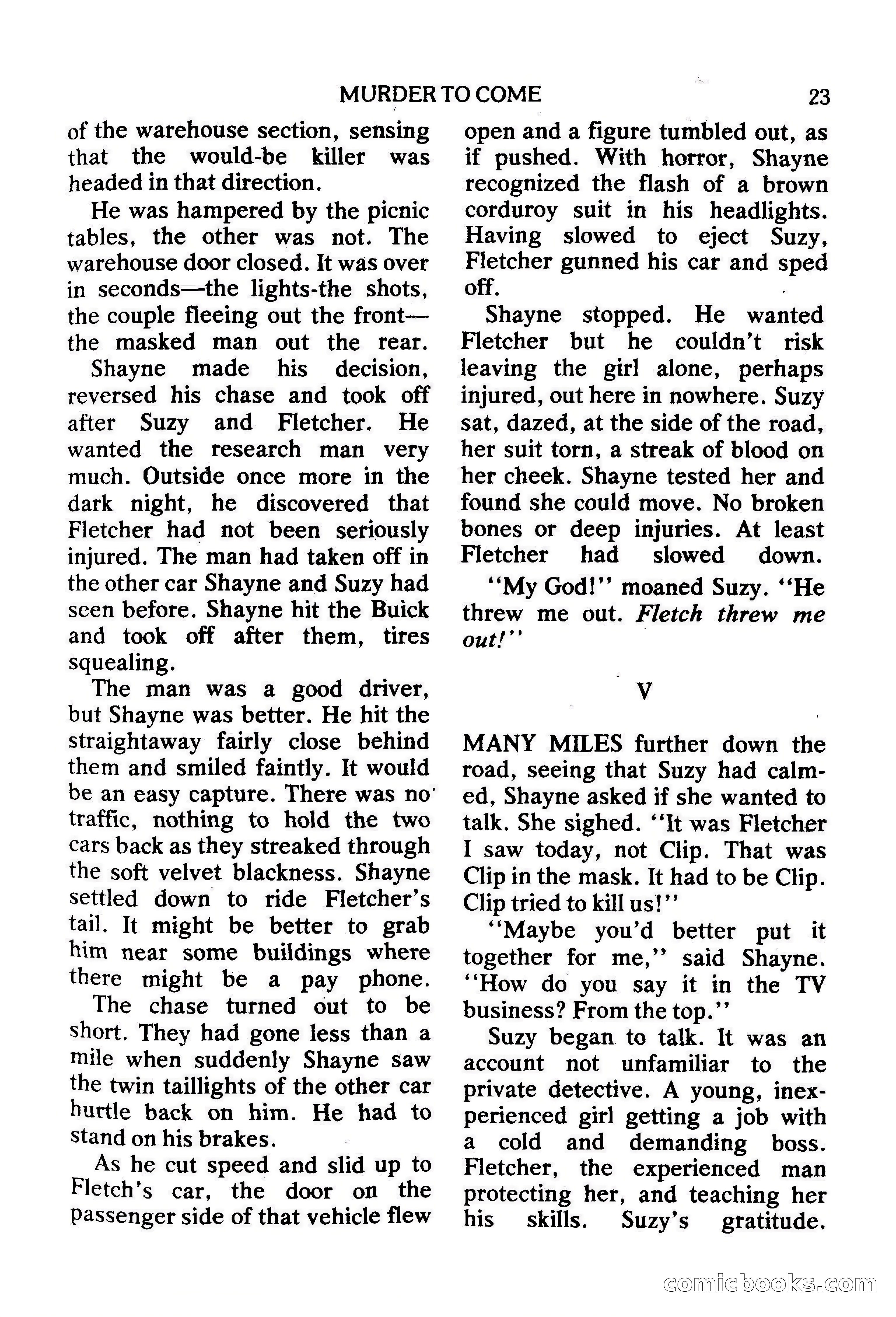 Mike Shayne Mystery Magazine, February 1979 — page 23 of 132