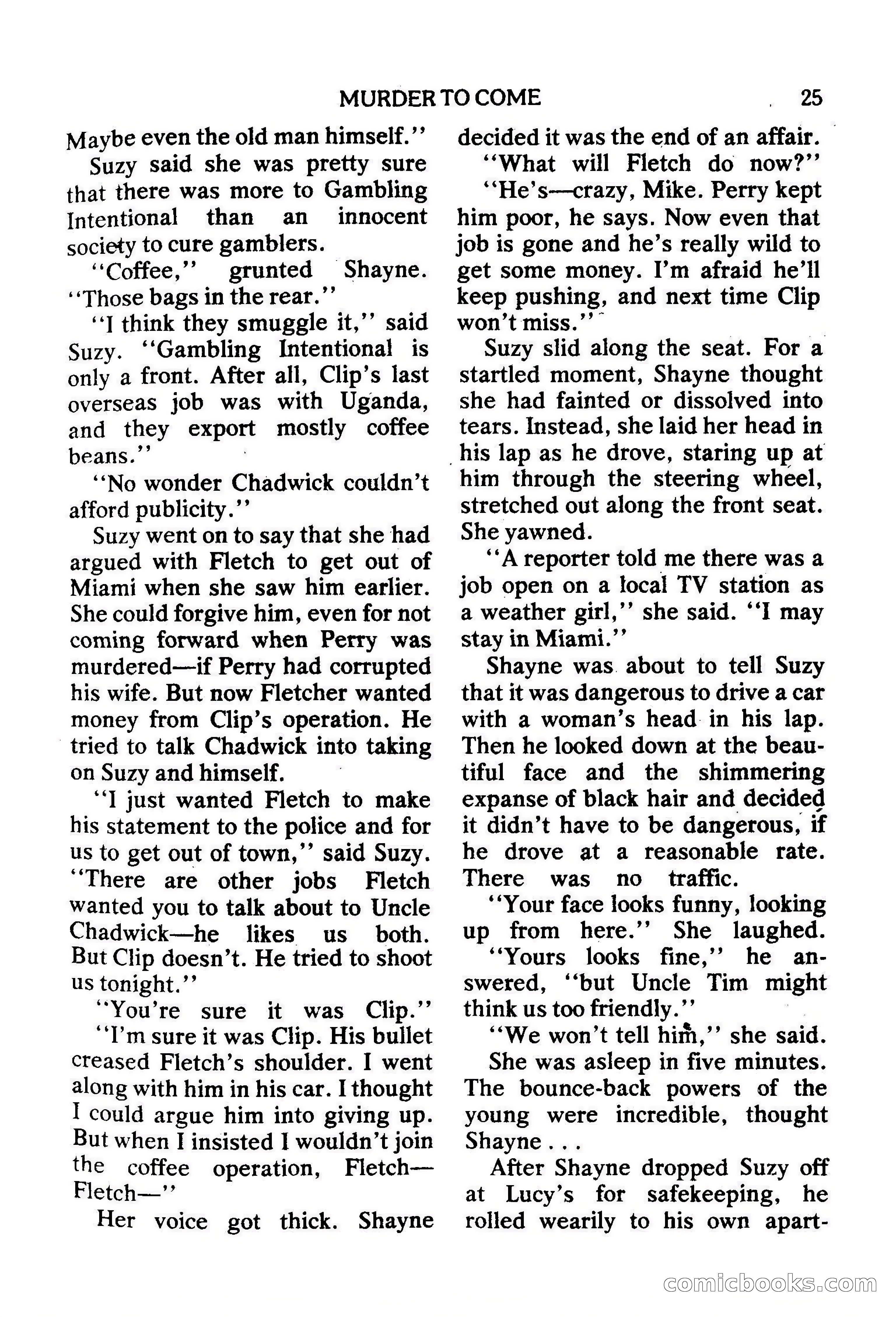 Mike Shayne Mystery Magazine, February 1979 — page 25 of 132