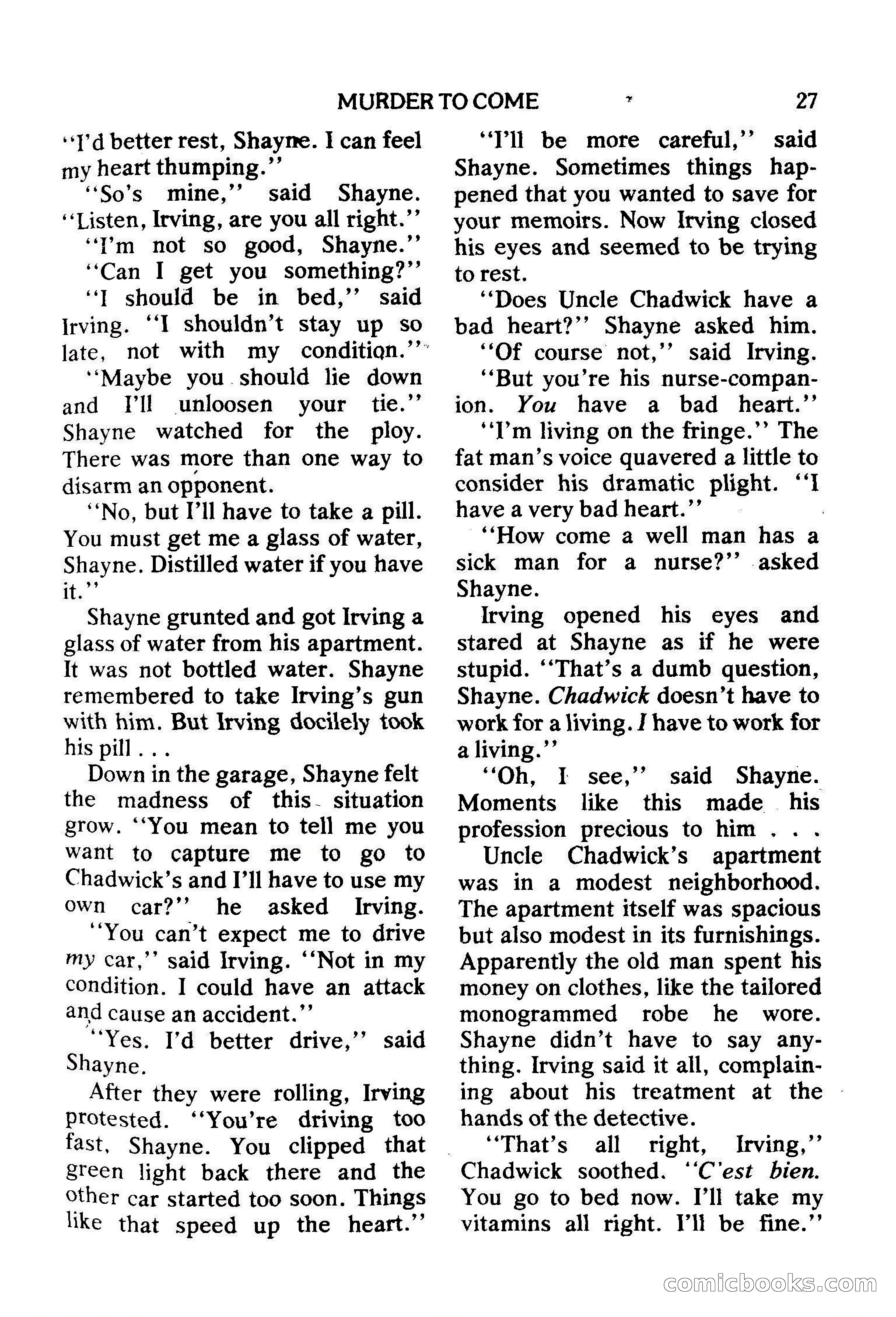 Mike Shayne Mystery Magazine, February 1979 — page 27 of 132