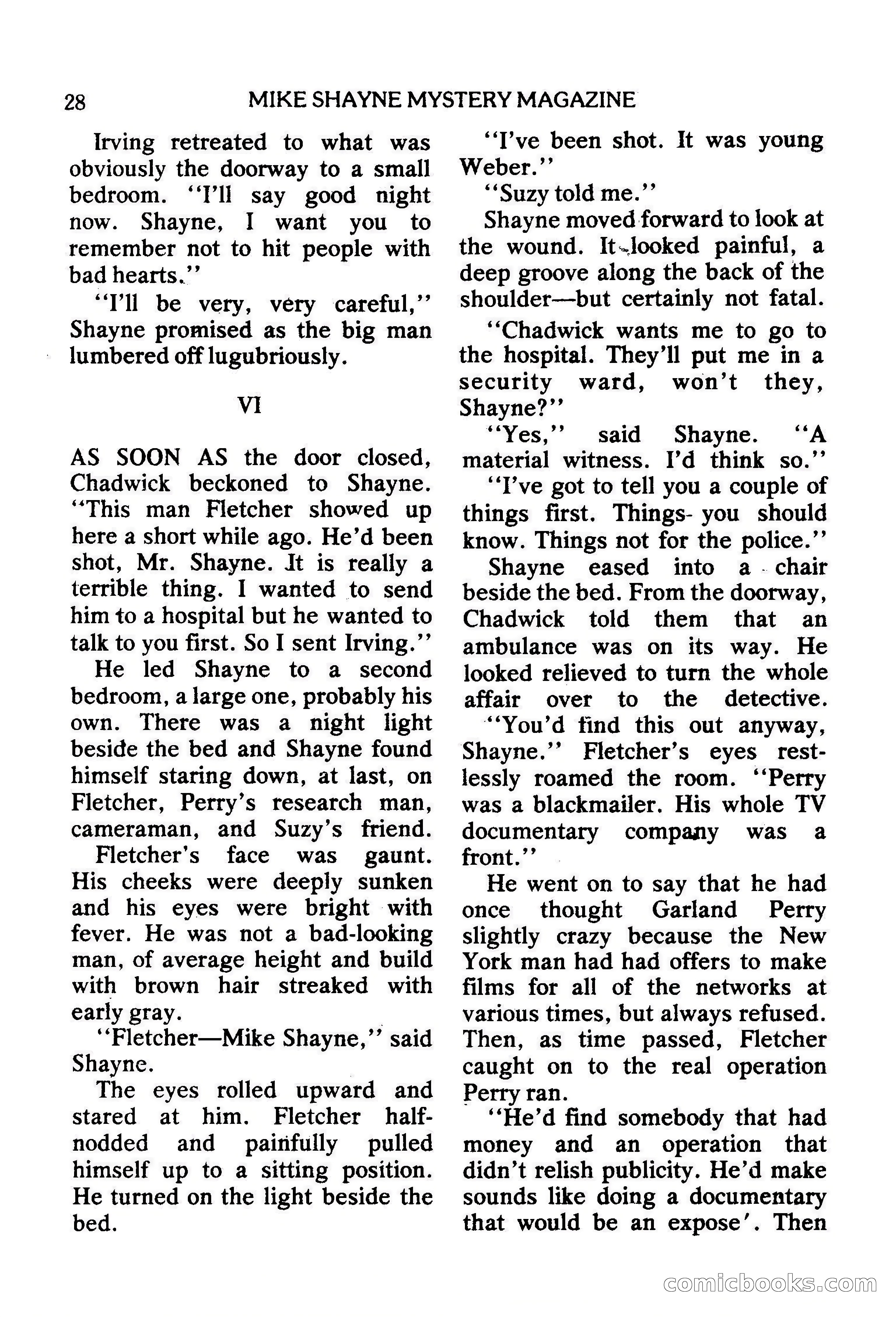 Mike Shayne Mystery Magazine, February 1979 — page 28 of 132
