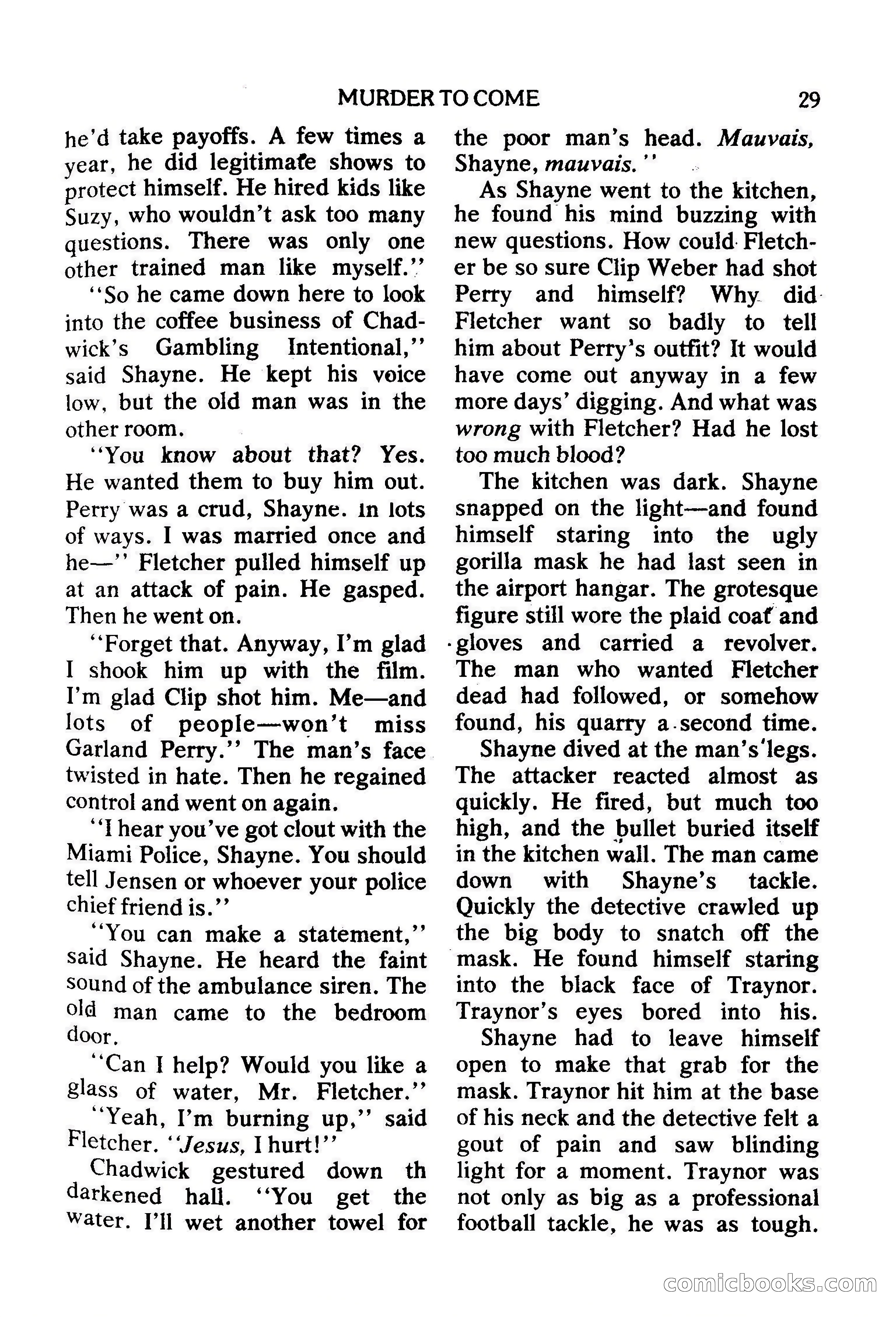 Mike Shayne Mystery Magazine, February 1979 — page 29 of 132