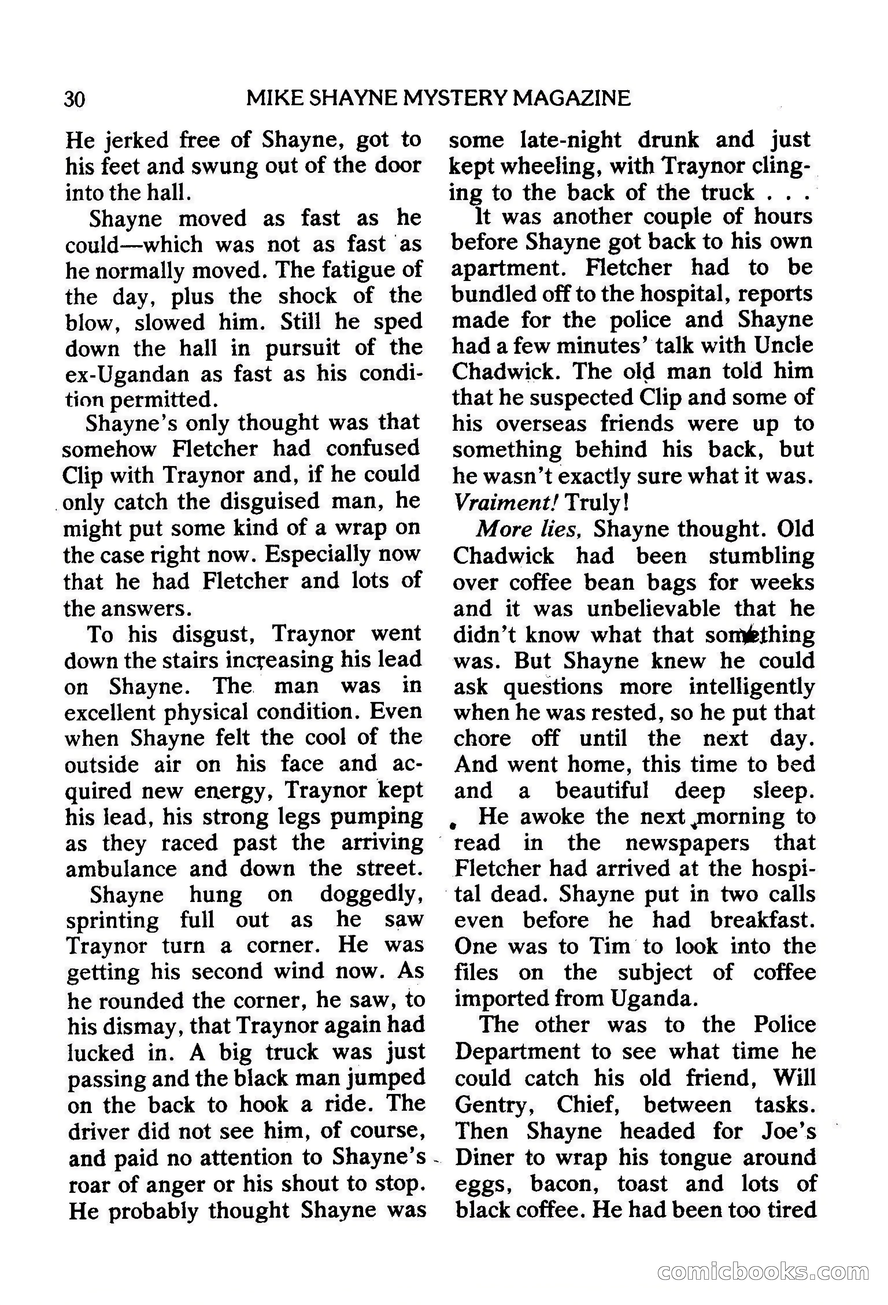 Mike Shayne Mystery Magazine, February 1979 — page 30 of 132