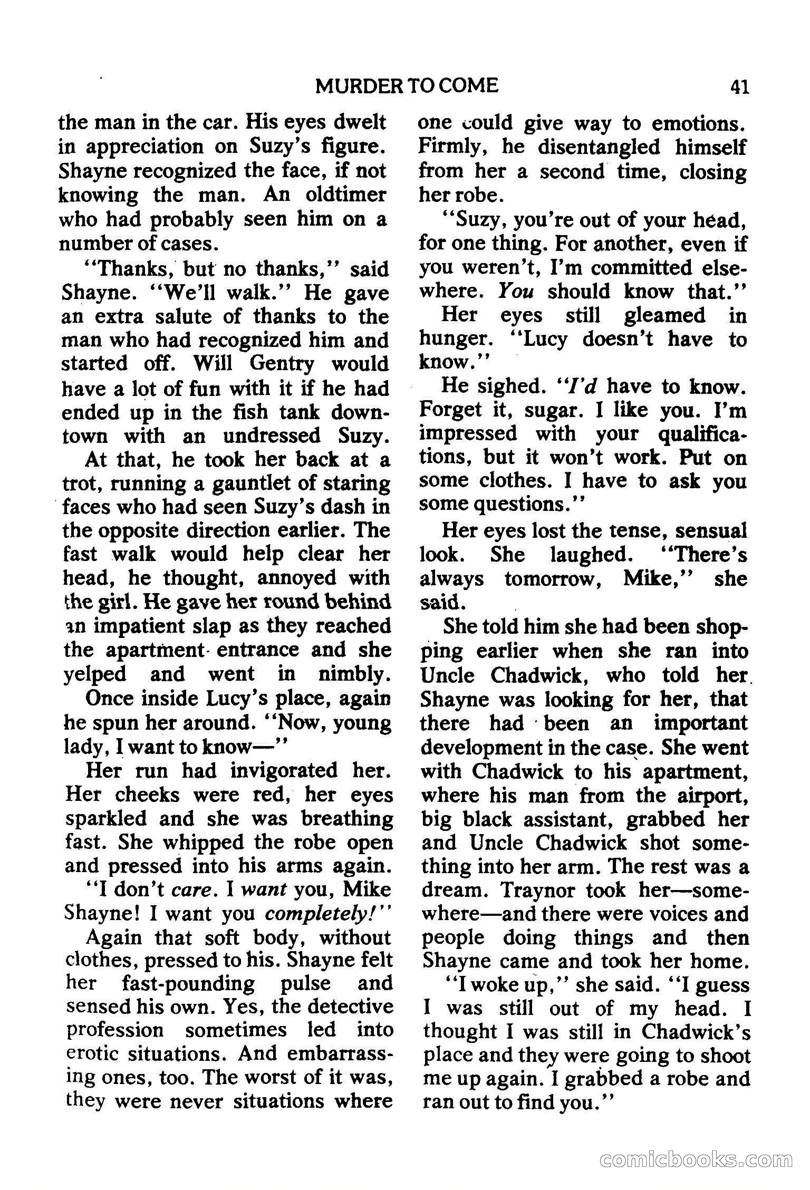 Mike Shayne Mystery Magazine, February 1979 — page 41 of 132