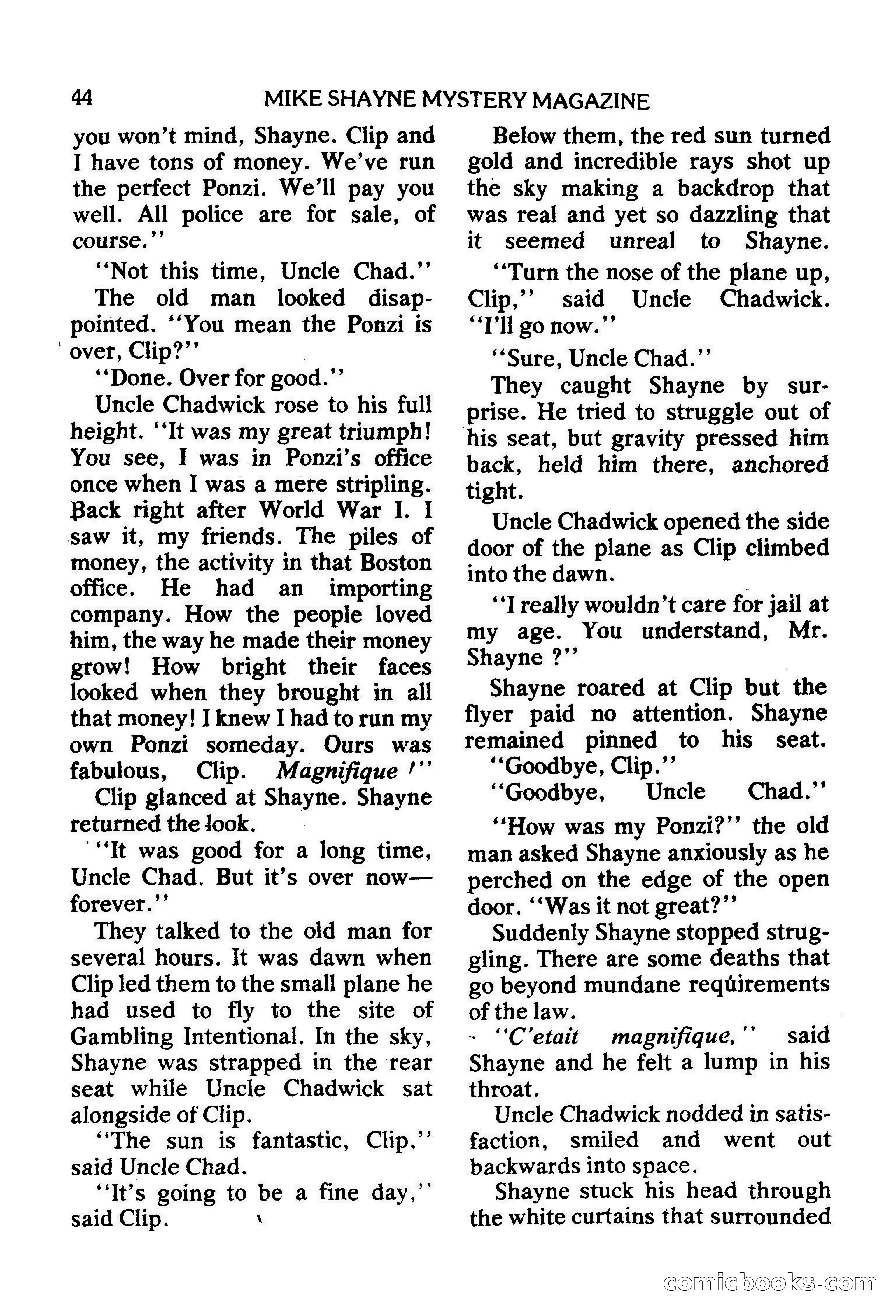 Mike Shayne Mystery Magazine, February 1979 — page 44 of 132