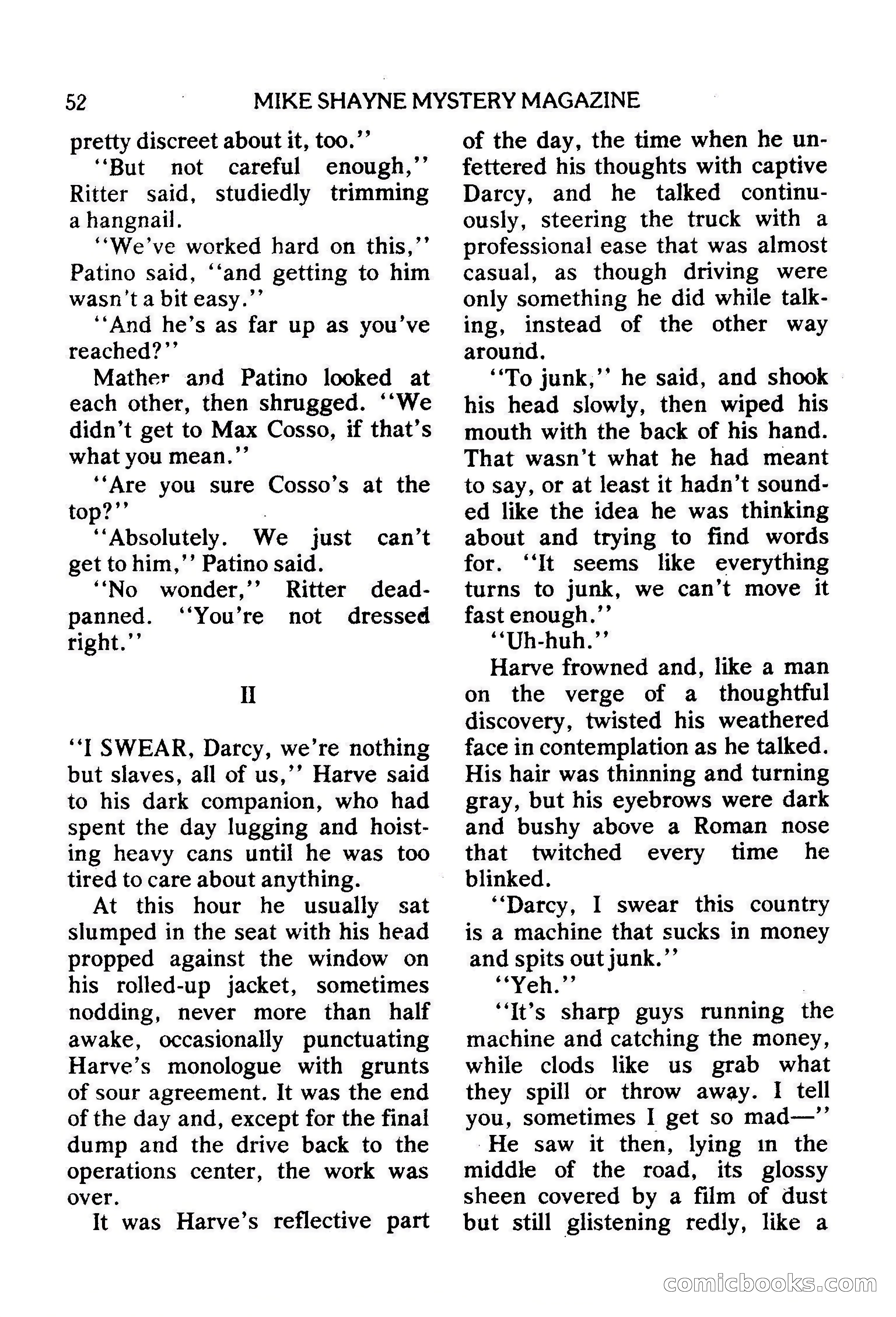Mike Shayne Mystery Magazine, February 1979 — page 52 of 132