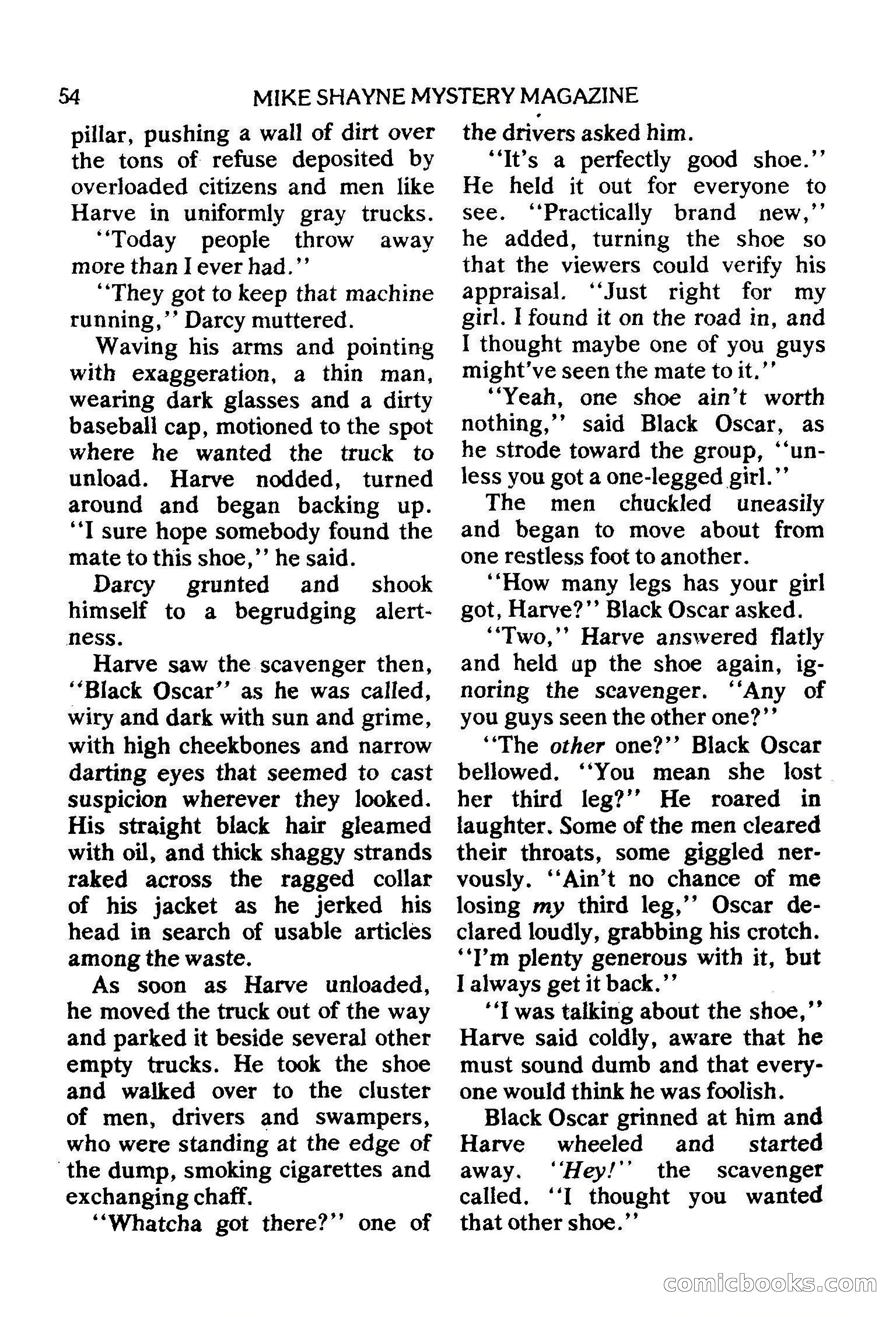 Mike Shayne Mystery Magazine, February 1979 — page 54 of 132