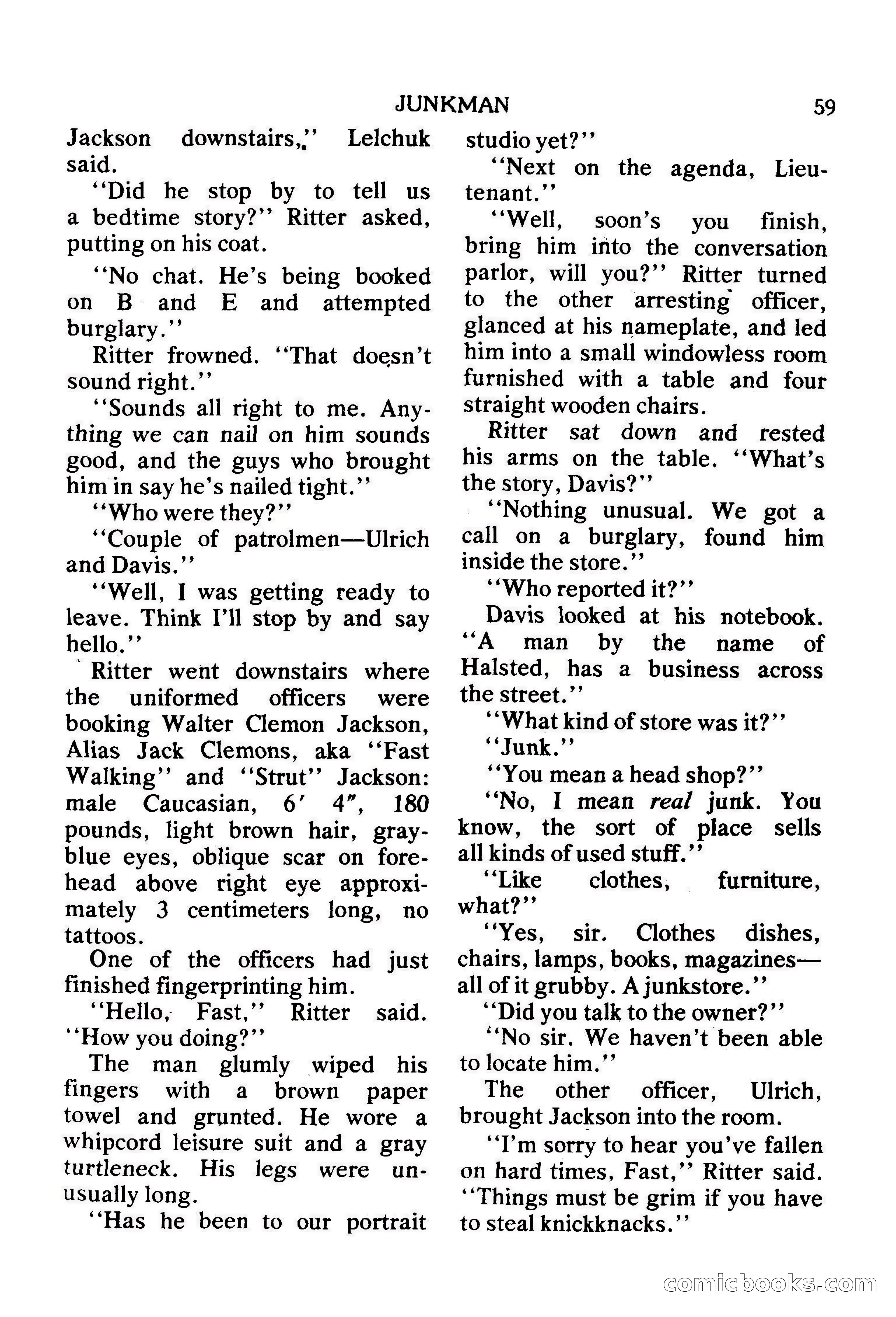 Mike Shayne Mystery Magazine, February 1979 — page 59 of 132