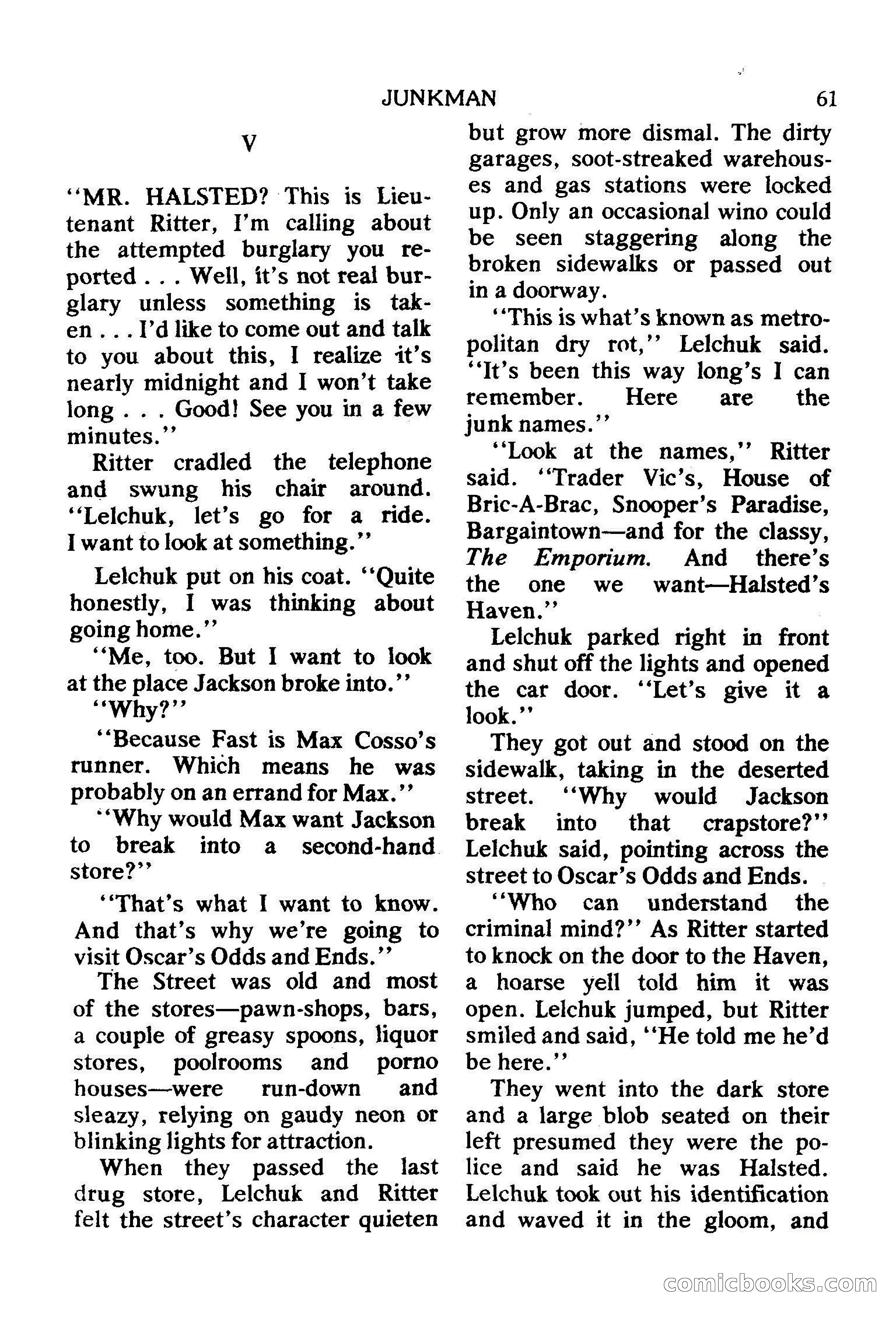 Mike Shayne Mystery Magazine, February 1979 — page 61 of 132