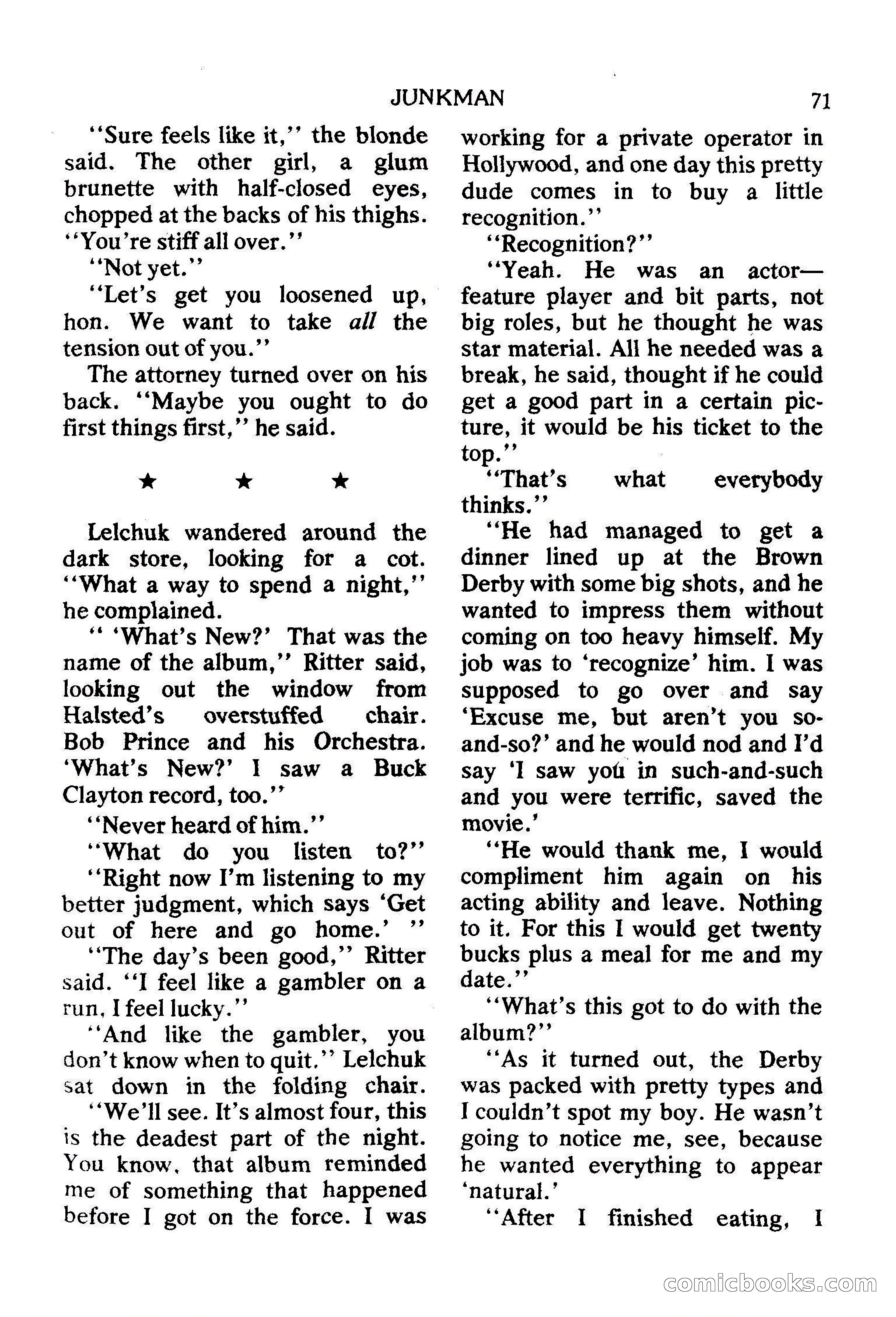 Mike Shayne Mystery Magazine, February 1979 — page 71 of 132