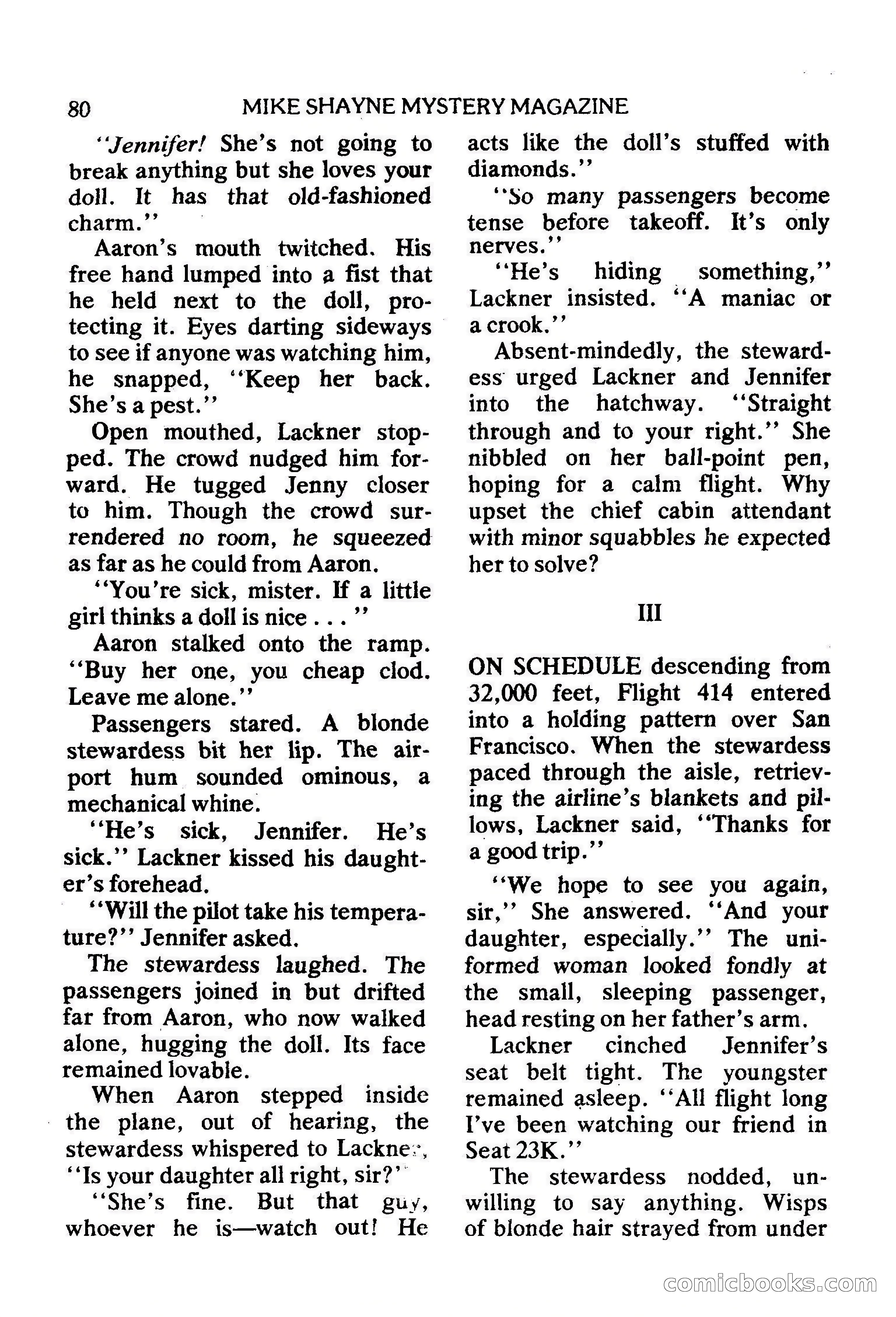 Mike Shayne Mystery Magazine, February 1979 — page 80 of 132