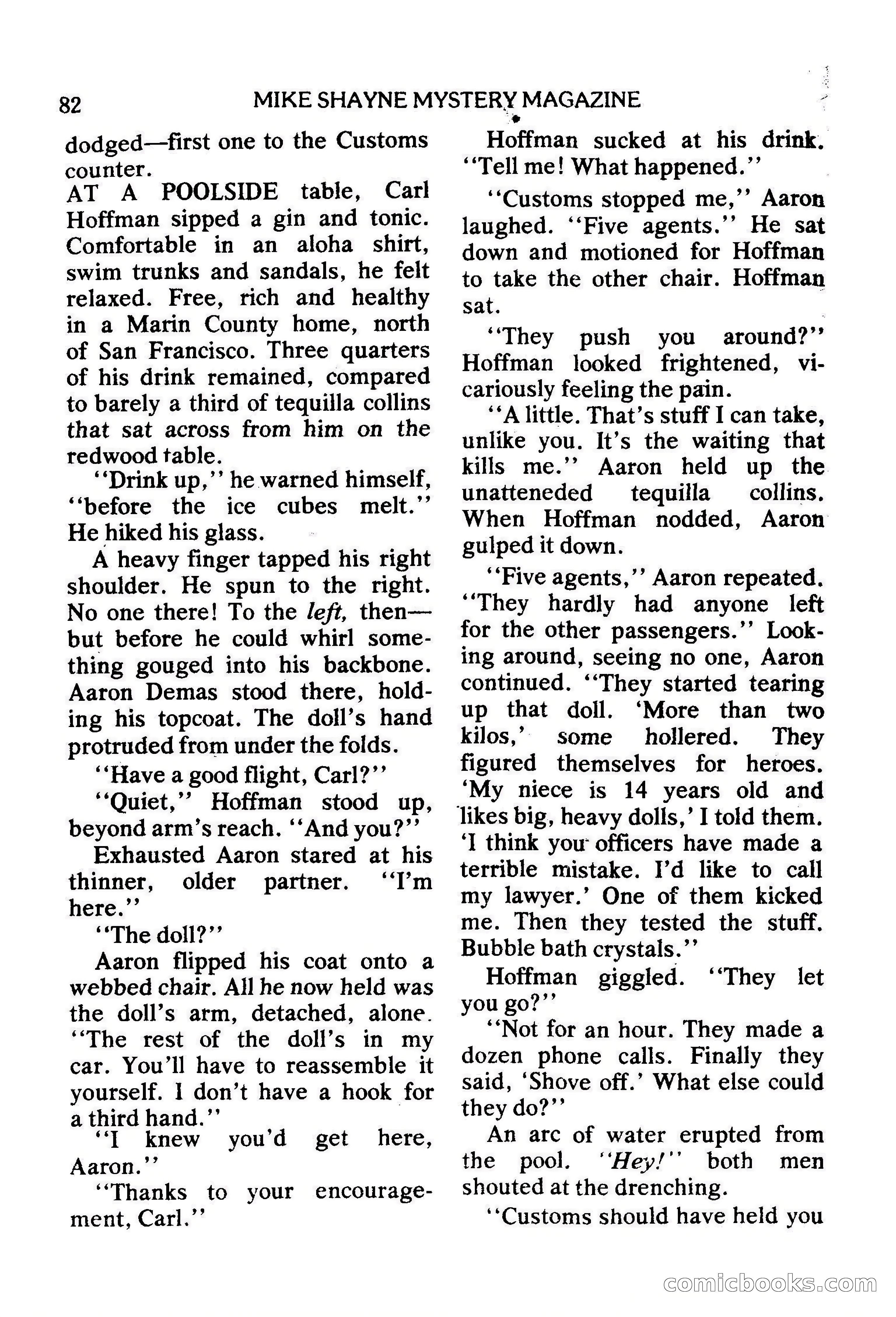 Mike Shayne Mystery Magazine, February 1979 — page 82 of 132