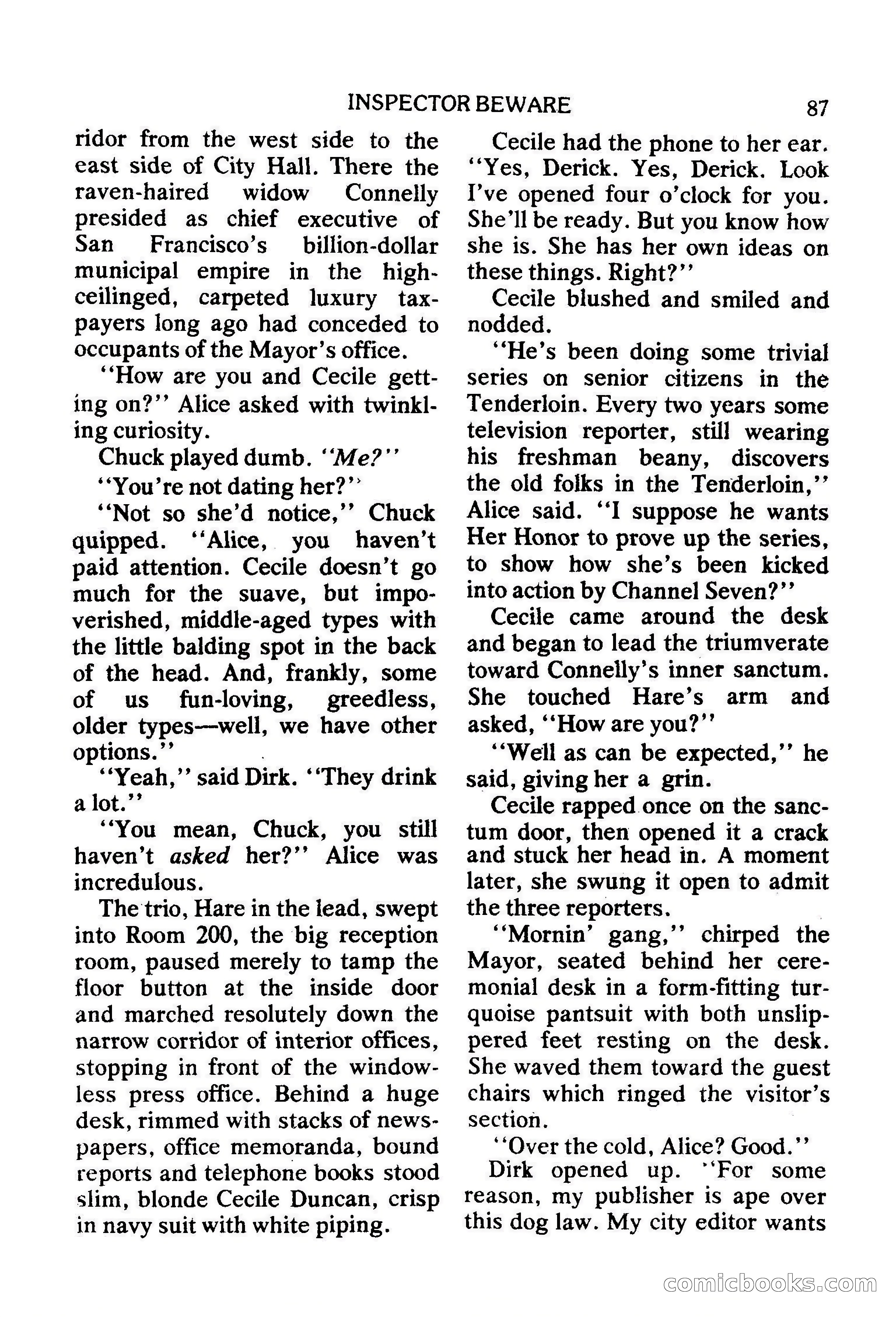Mike Shayne Mystery Magazine, February 1979 — page 87 of 132