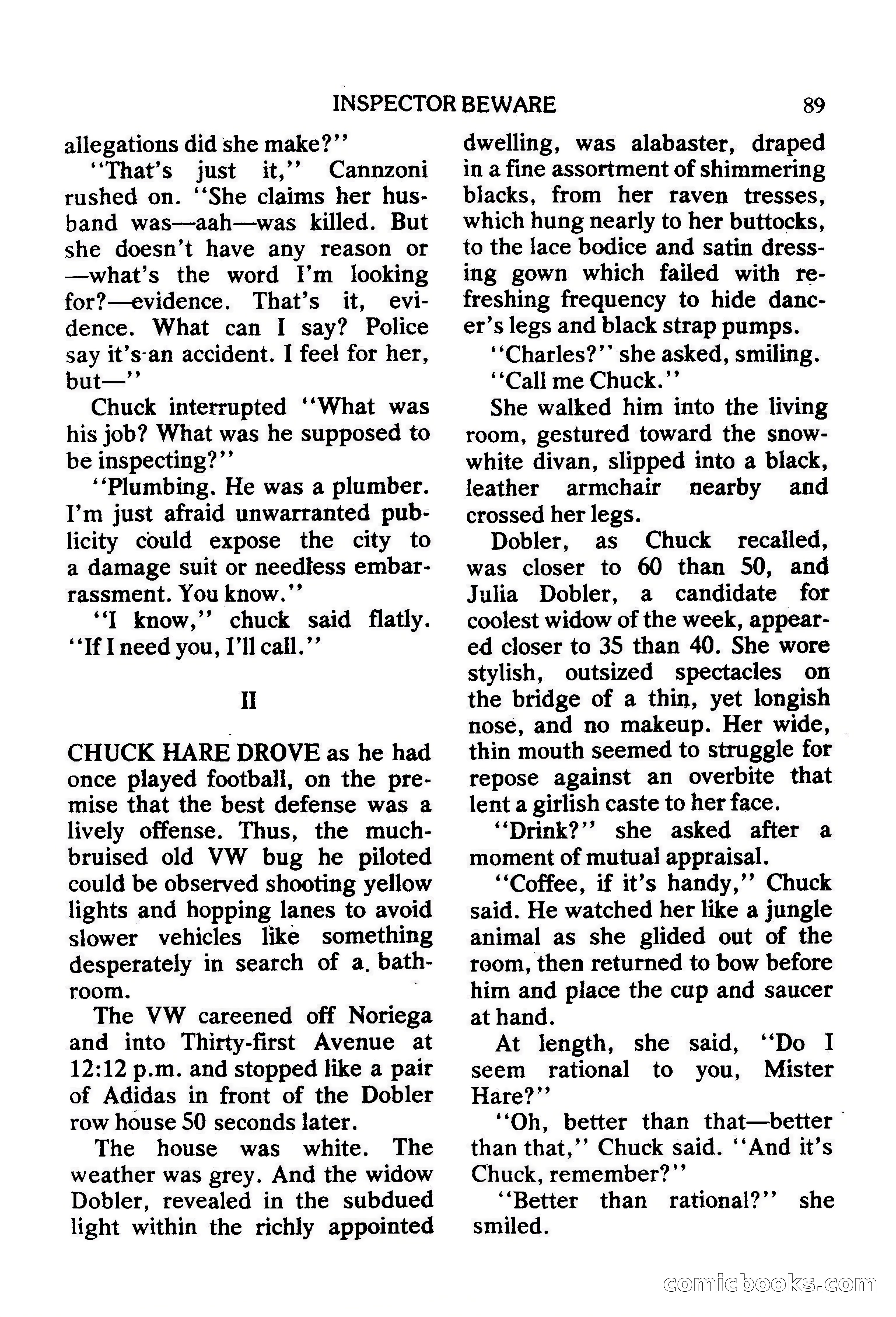 Mike Shayne Mystery Magazine, February 1979 — page 89 of 132