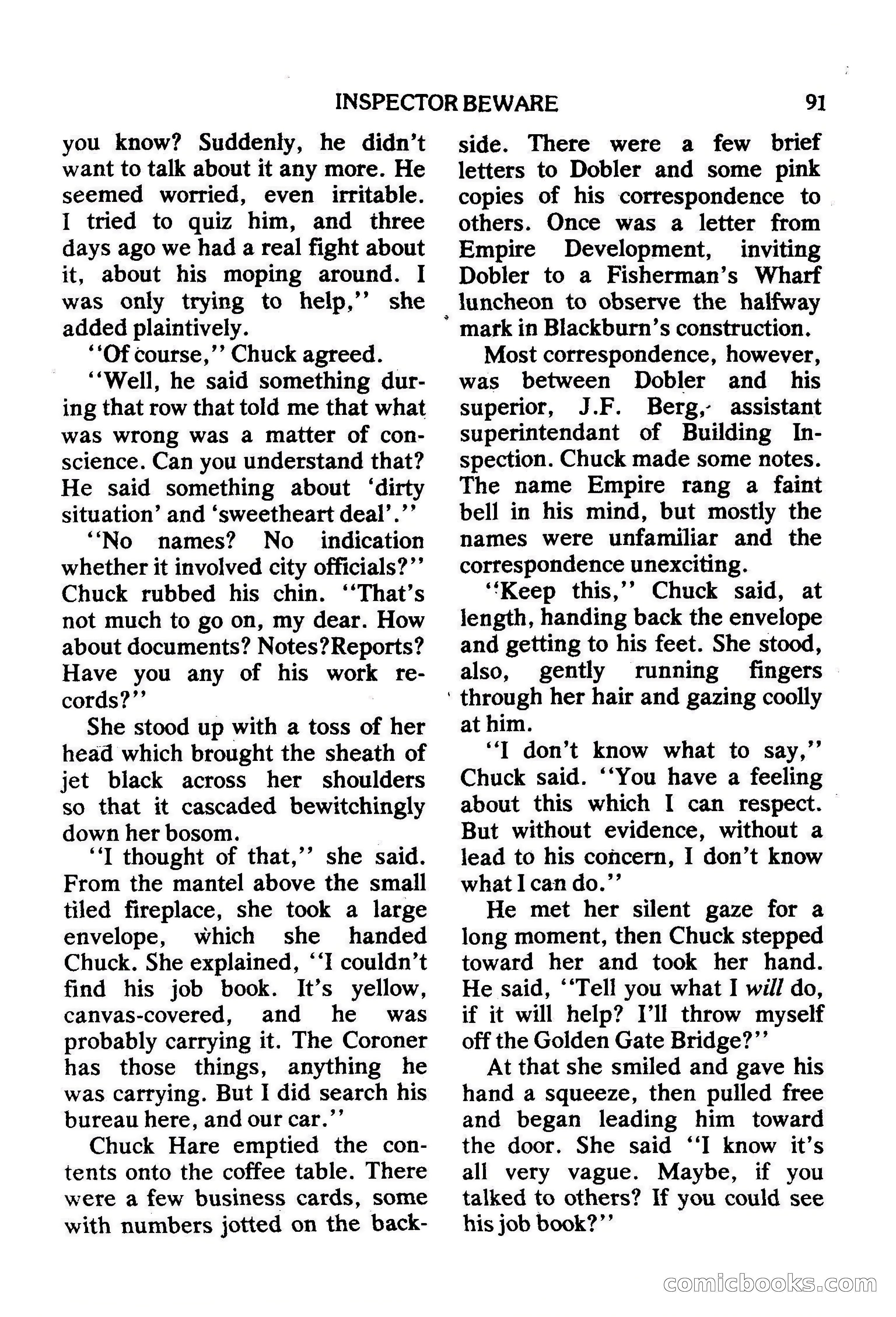 Mike Shayne Mystery Magazine, February 1979 — page 91 of 132