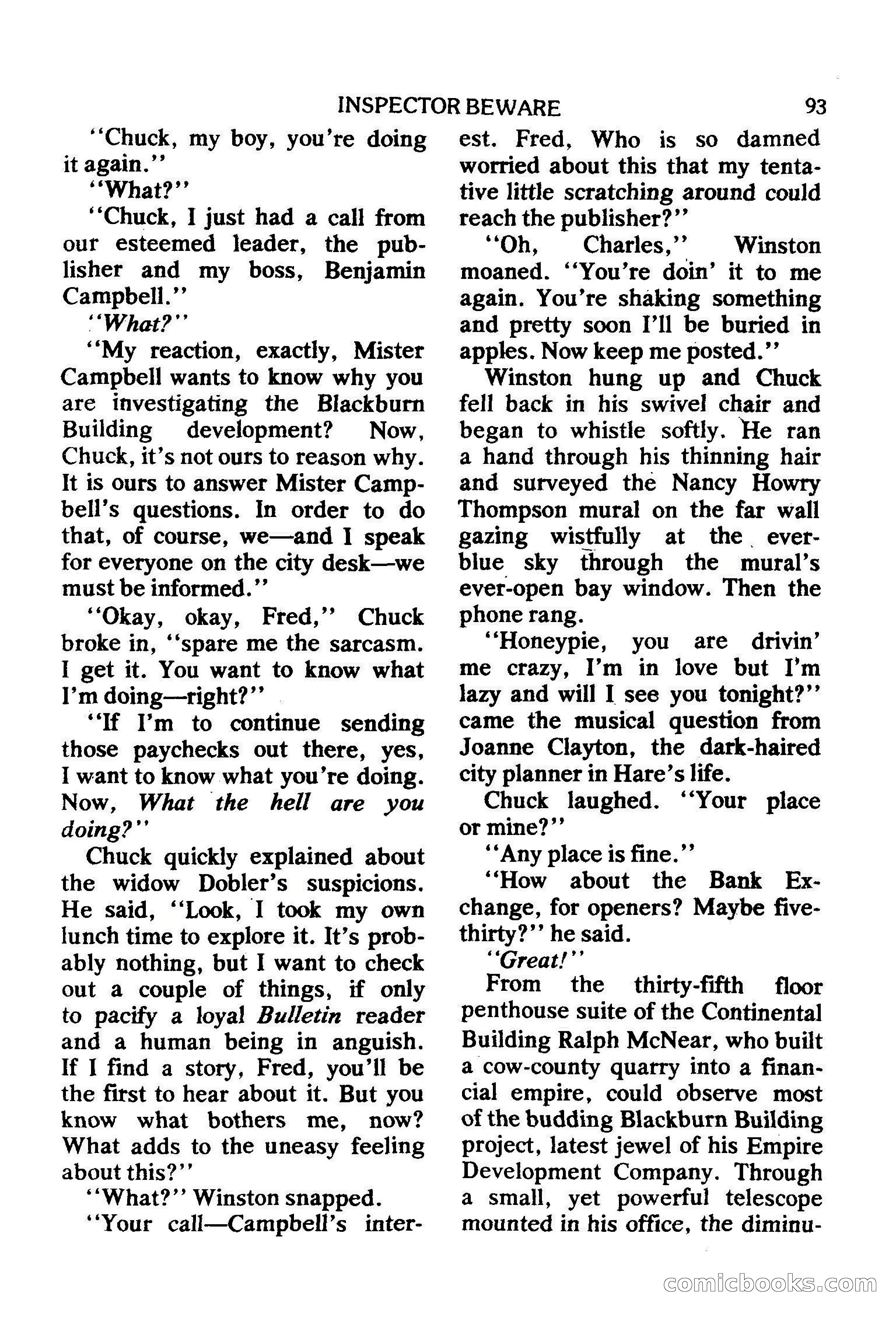 Mike Shayne Mystery Magazine, February 1979 — page 93 of 132