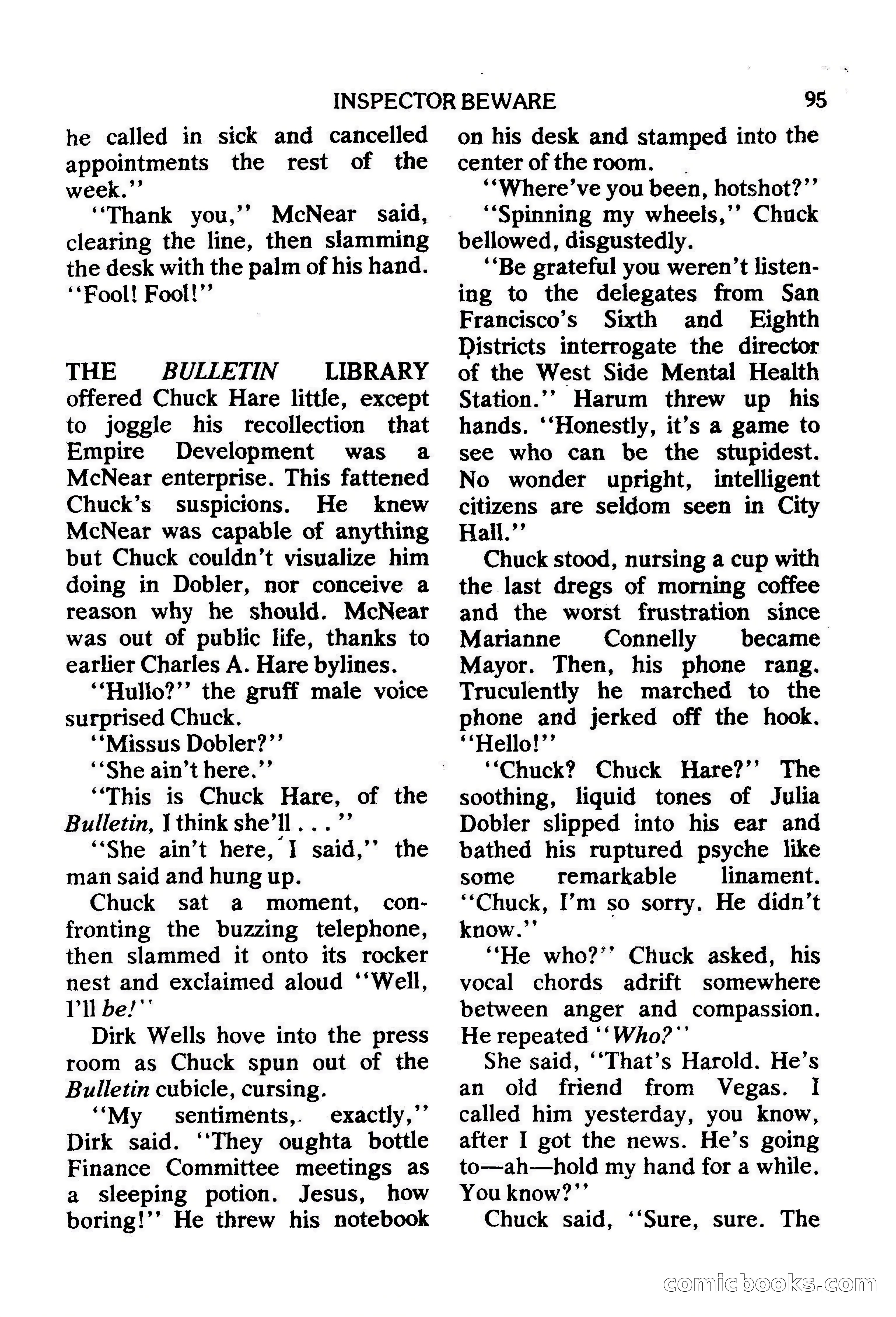 Mike Shayne Mystery Magazine, February 1979 — page 95 of 132