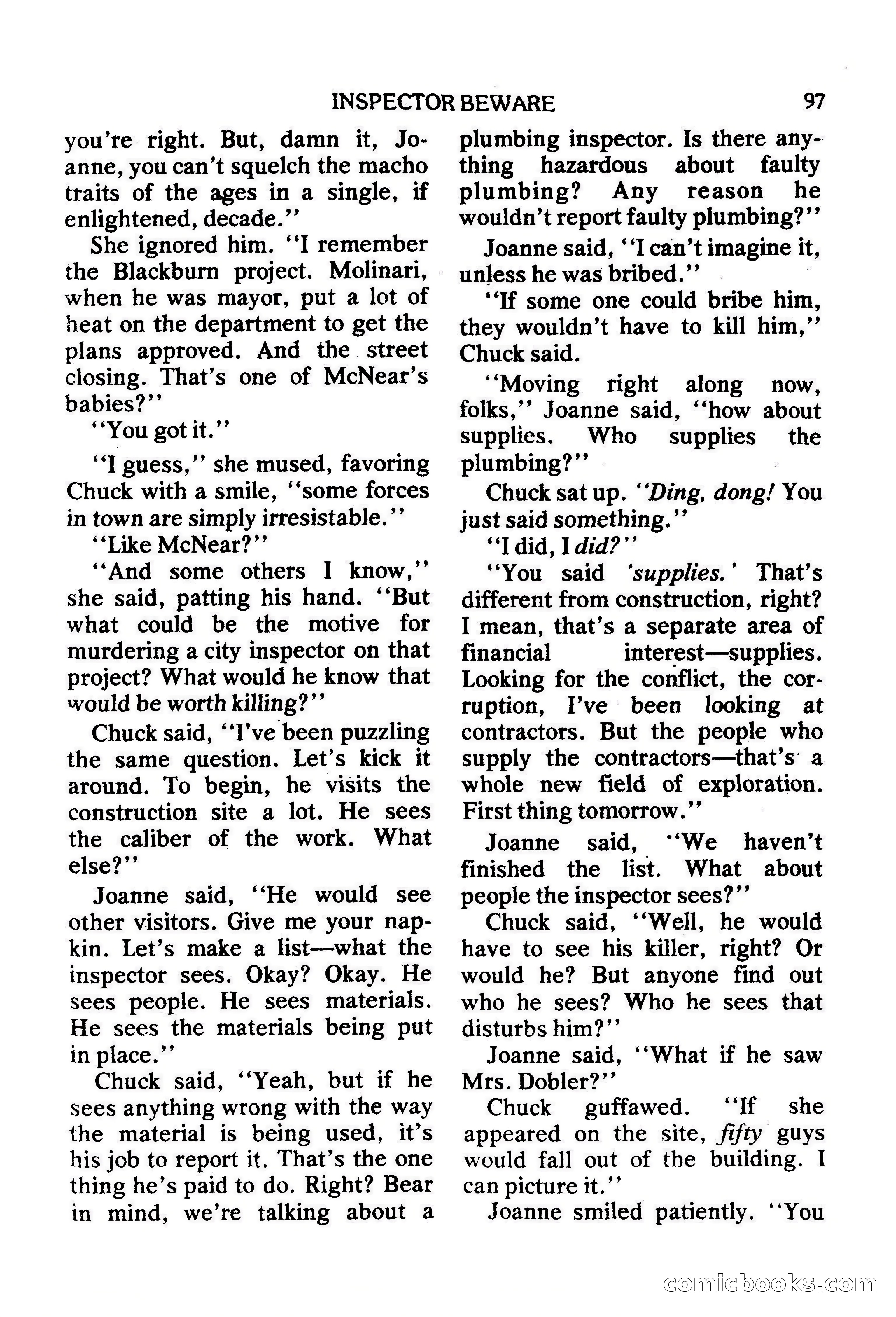Mike Shayne Mystery Magazine, February 1979 — page 97 of 132