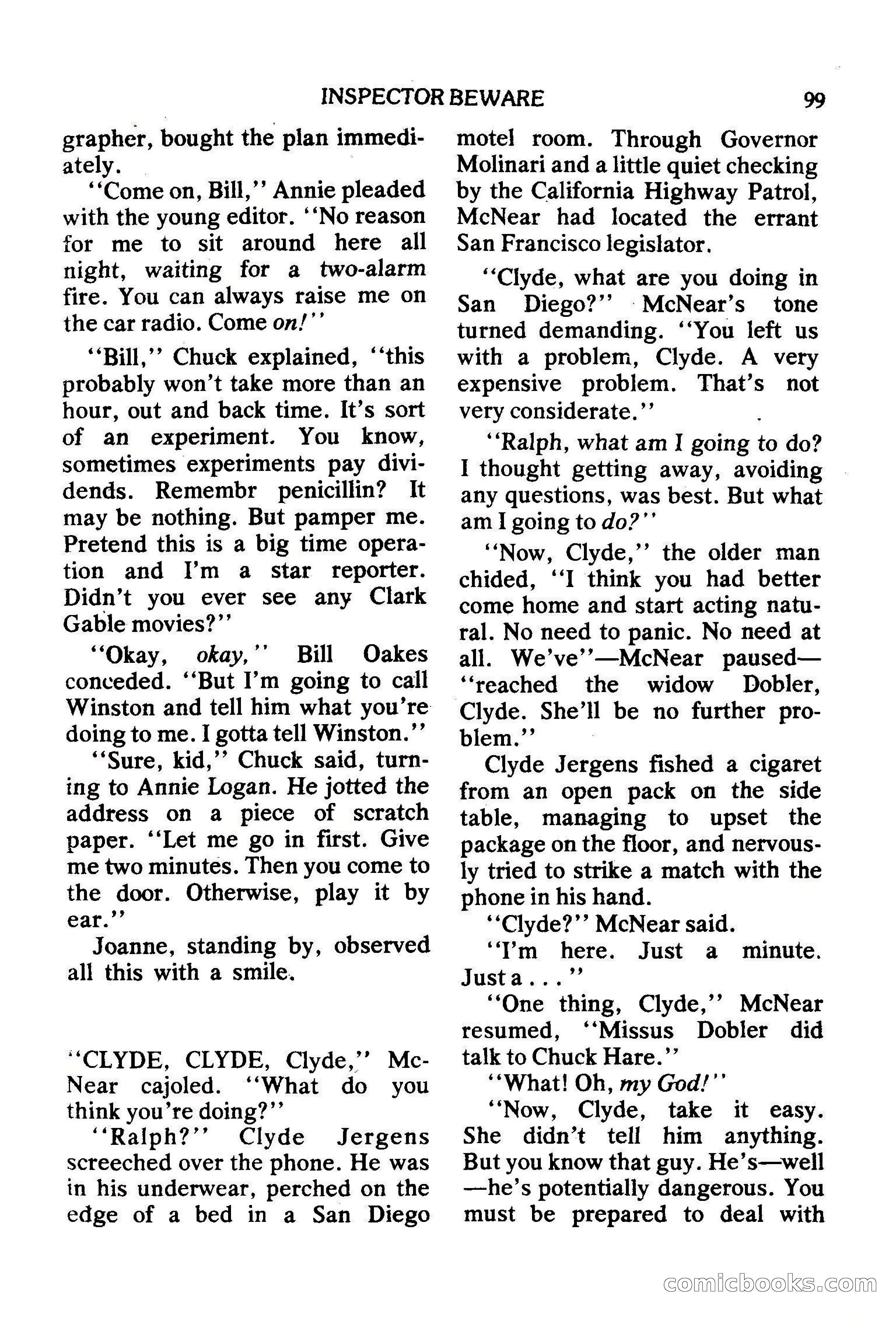 Mike Shayne Mystery Magazine, February 1979 — page 99 of 132