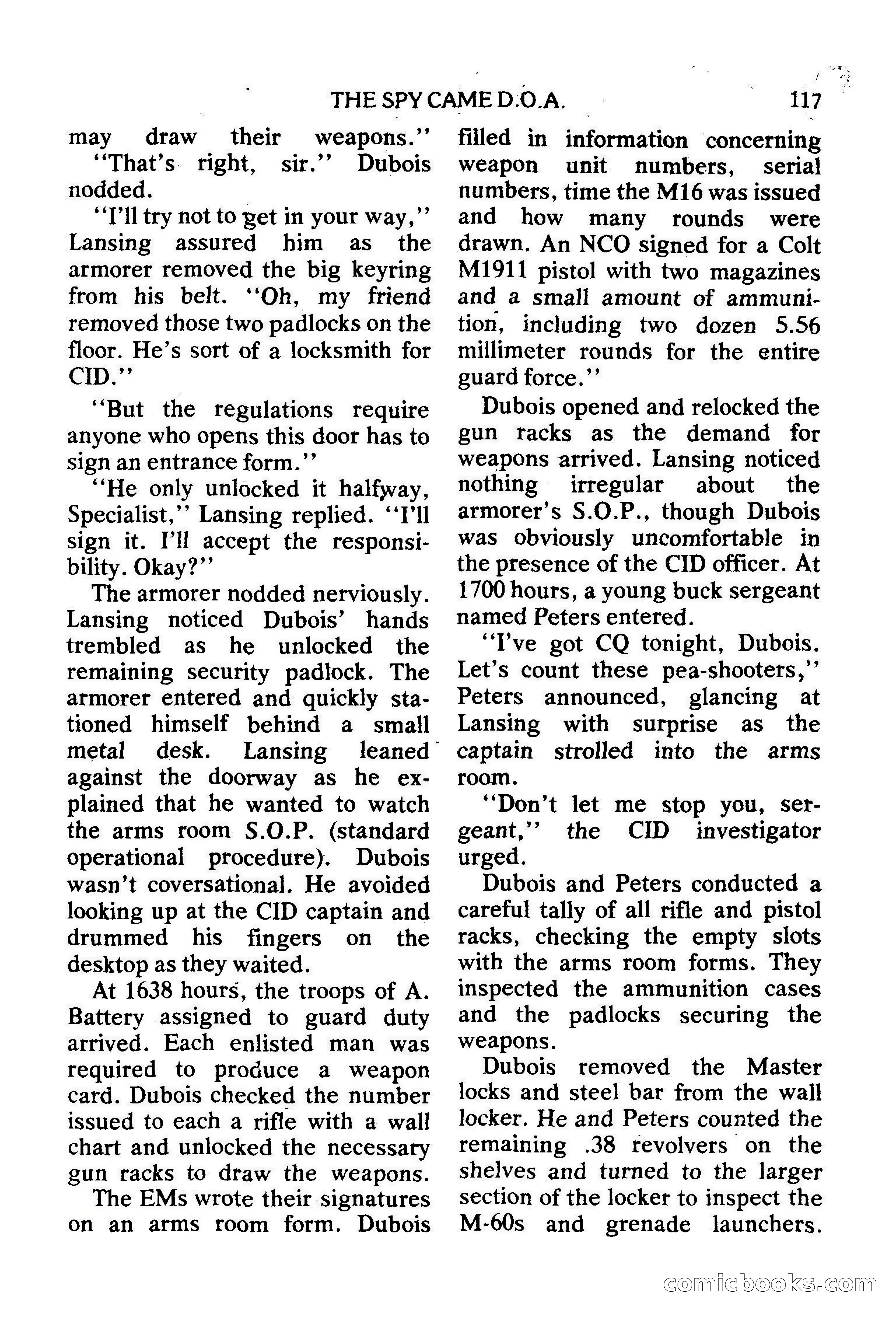Mike Shayne Mystery Magazine, February 1979 — page 117 of 132