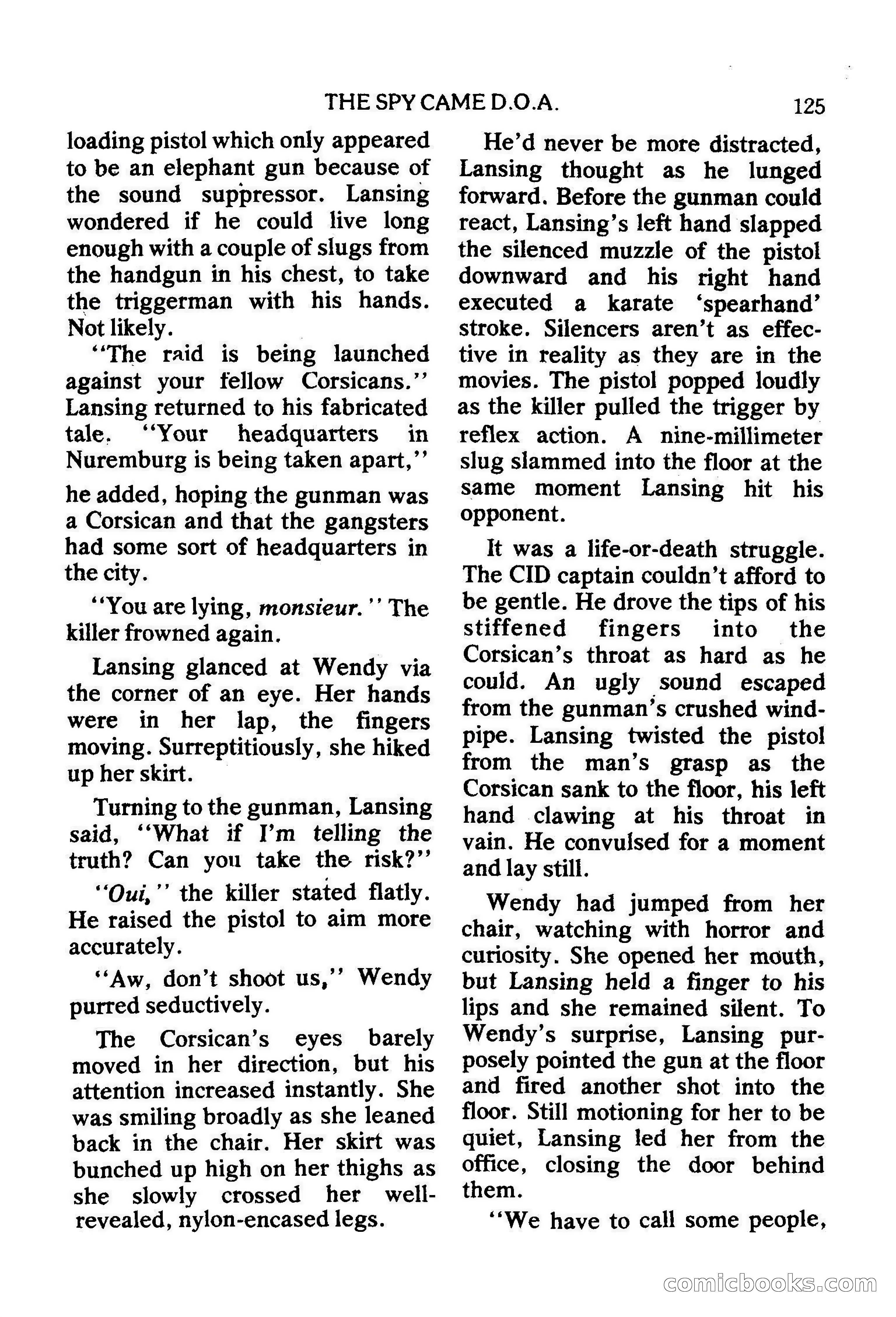 Mike Shayne Mystery Magazine, February 1979 — page 125 of 132