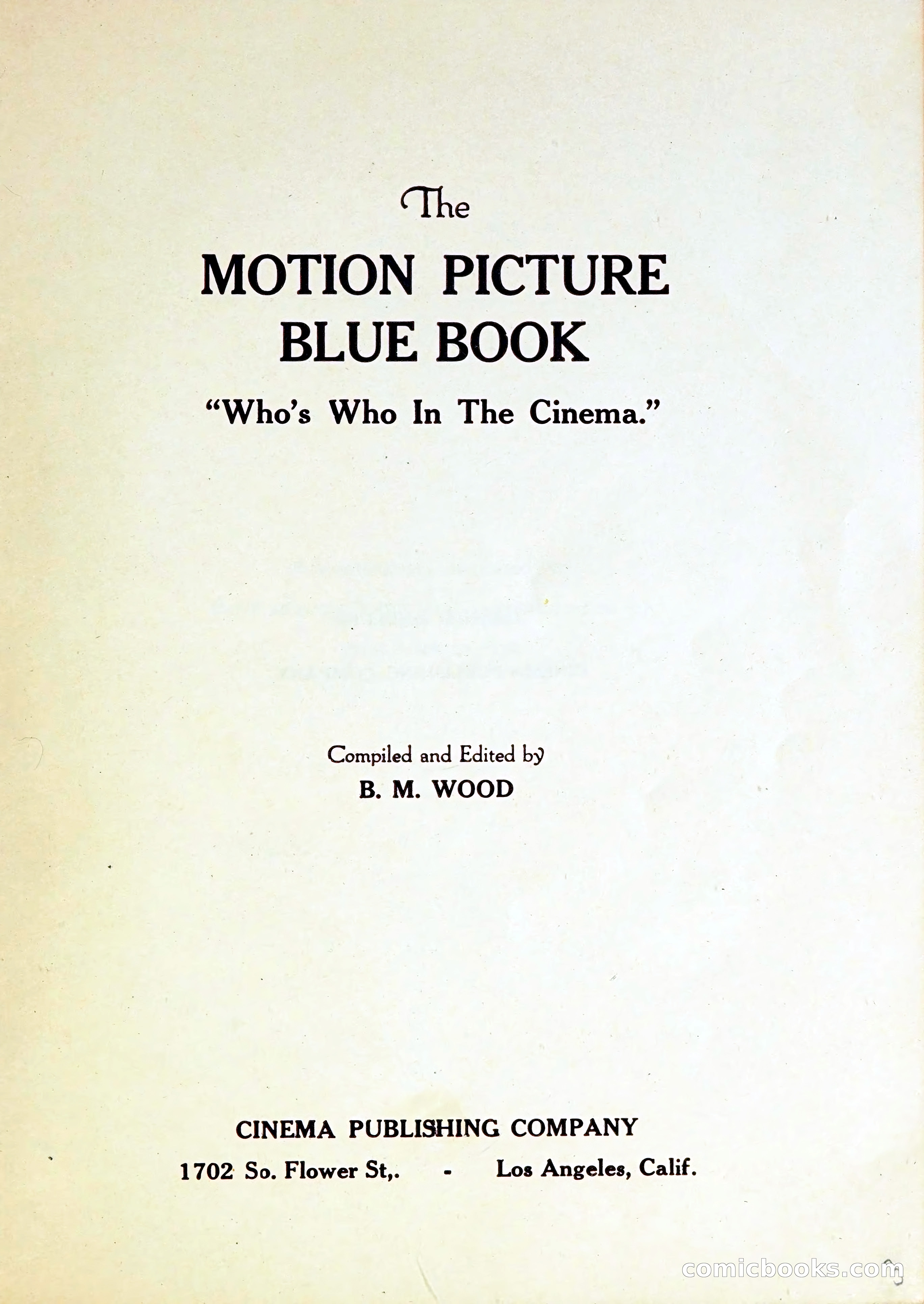 Motion Picture Blue Book — page 5 of 174