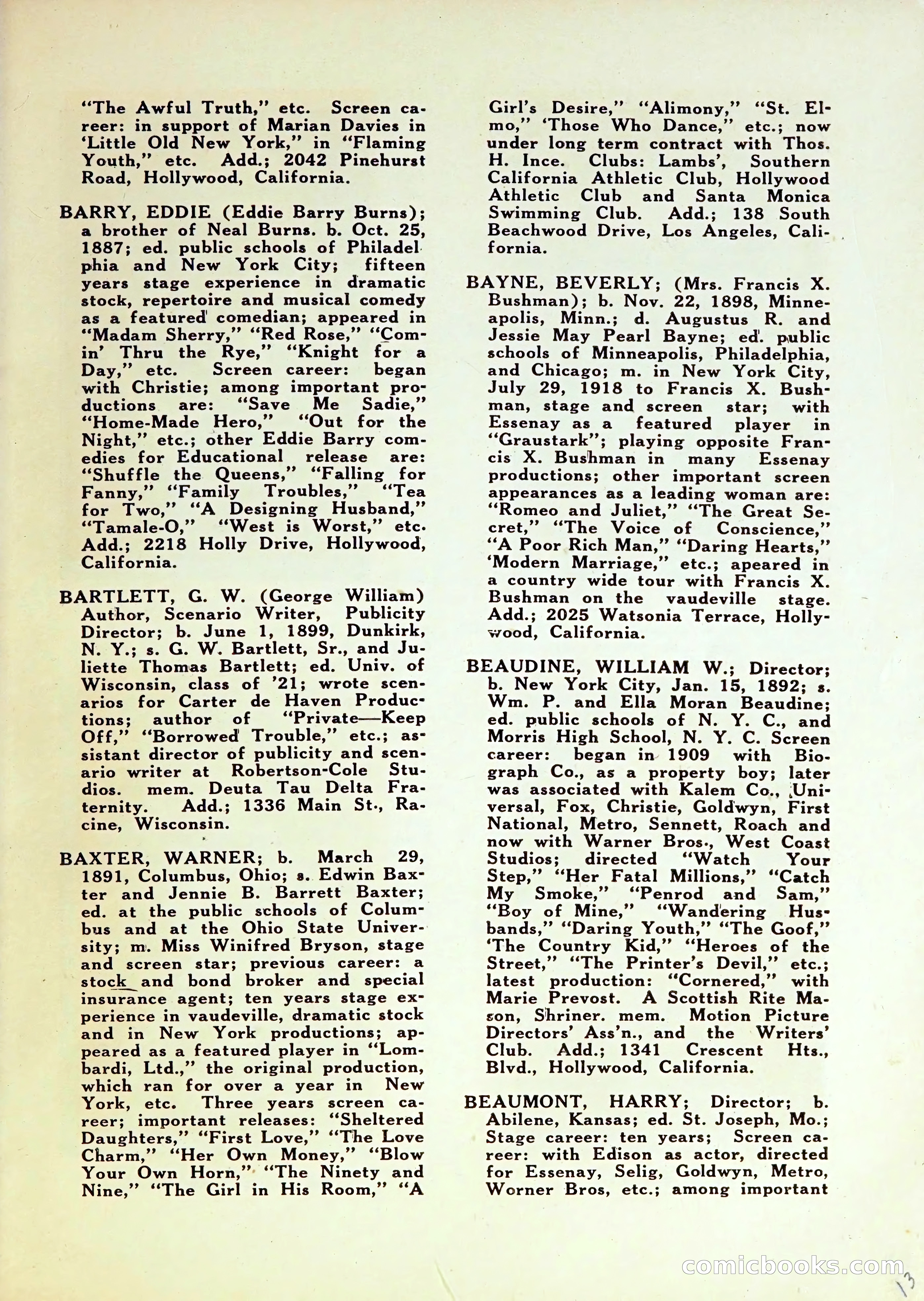 Motion Picture Blue Book — page 15 of 174