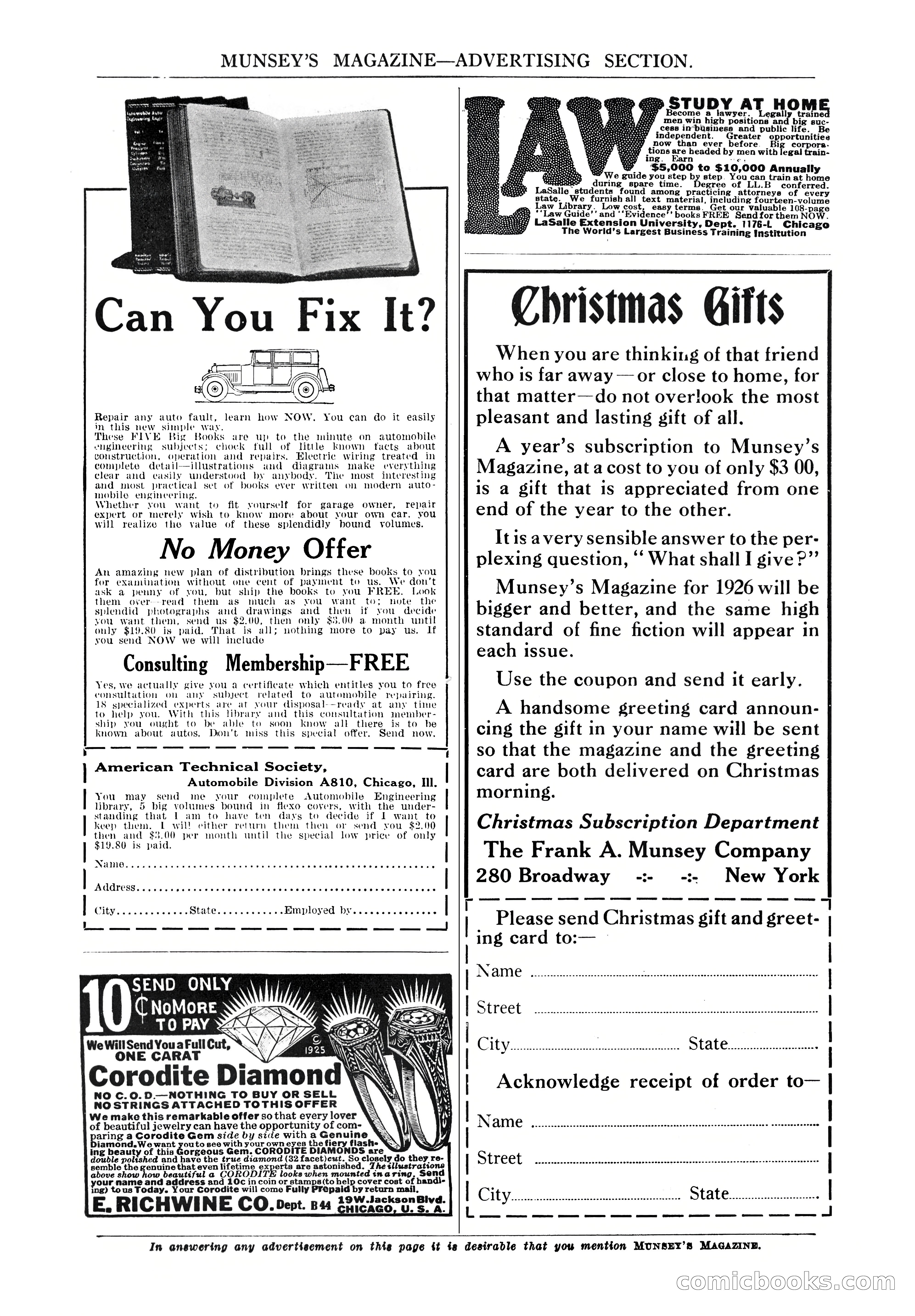 The Munsey Magazine, November 1925 — page 8 of 174