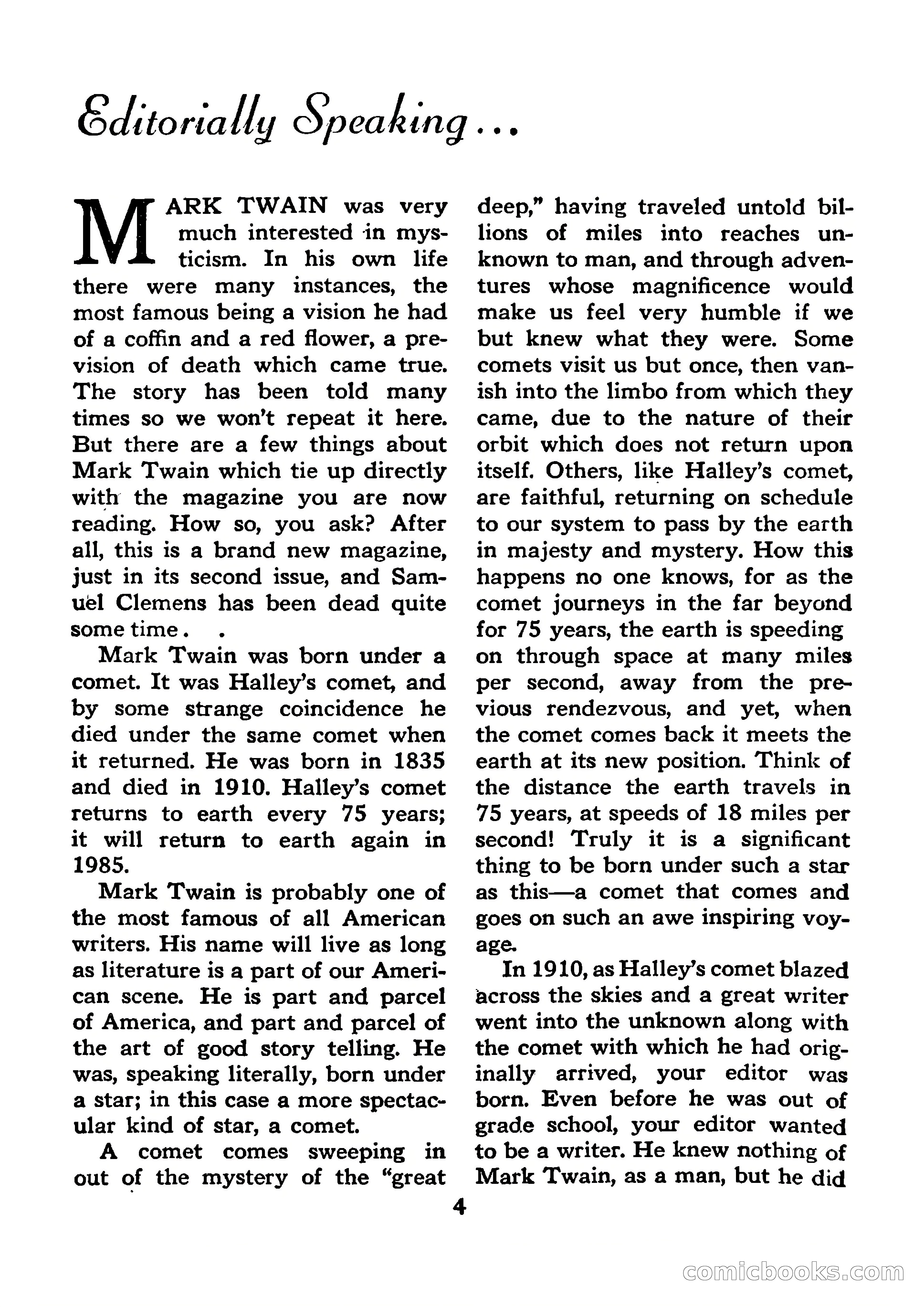 Mystic Magazine, January 1954 — page 4 of 133
