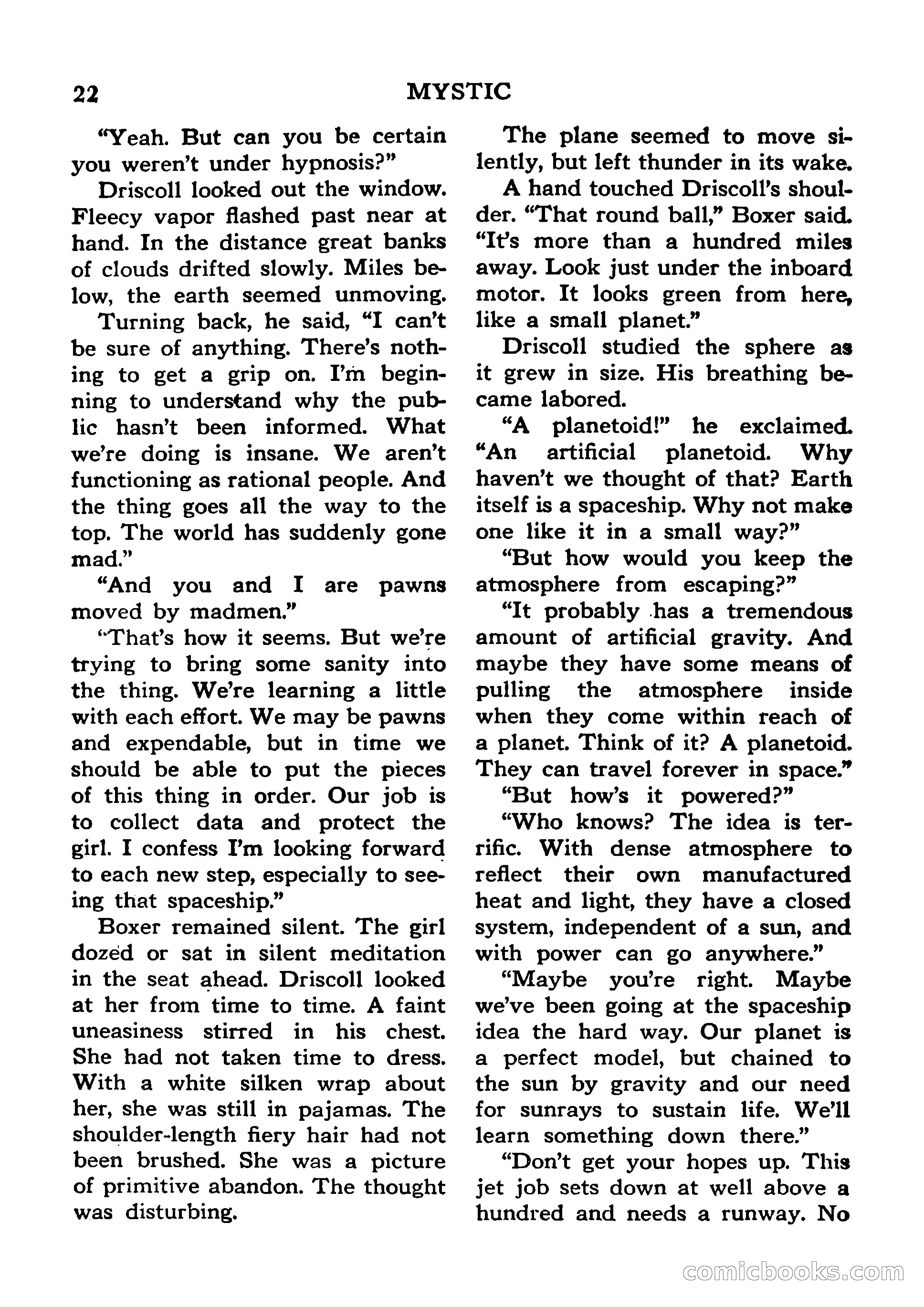 Mystic Magazine, January 1954 — page 22 of 133