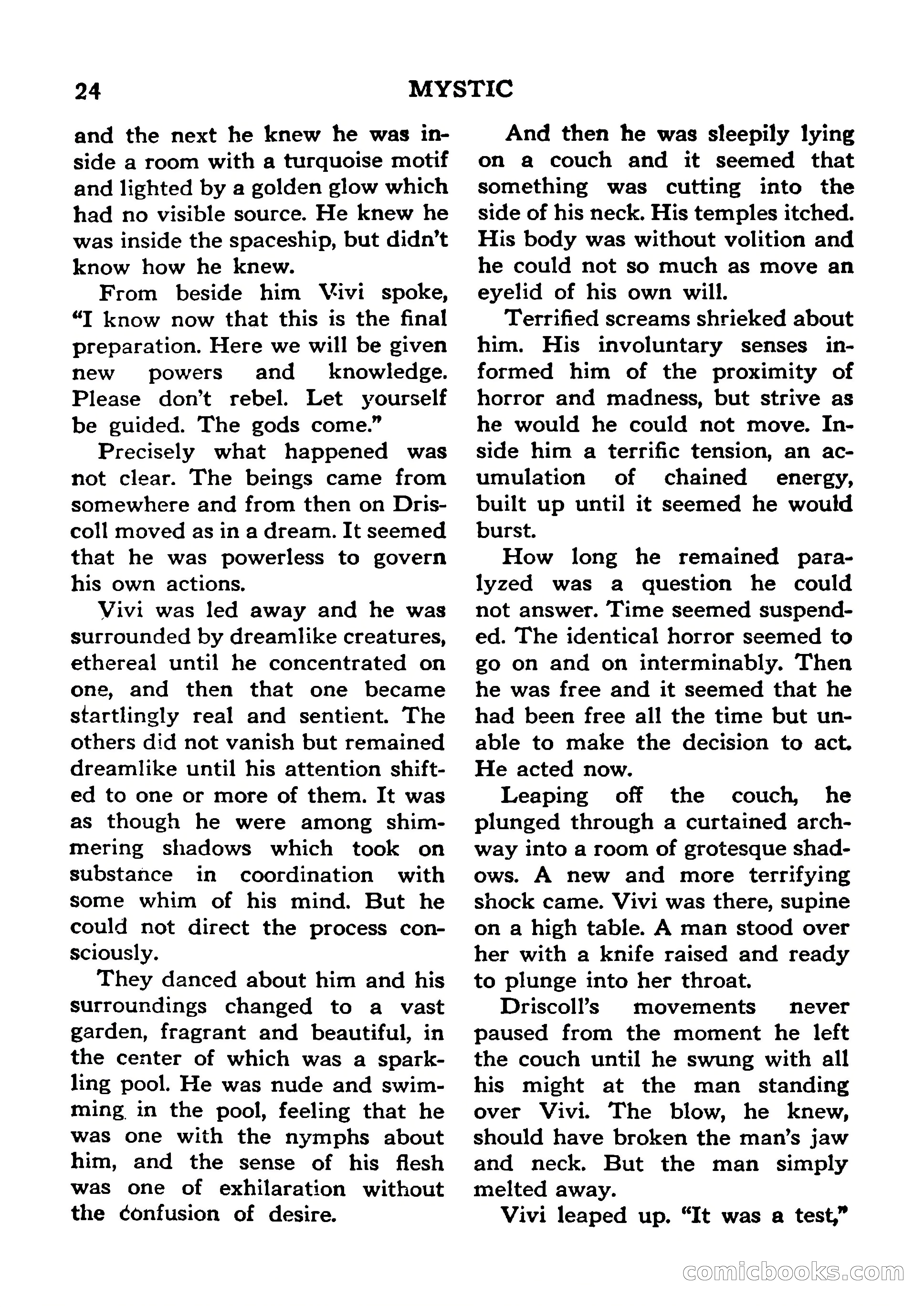 Mystic Magazine, January 1954 — page 24 of 133